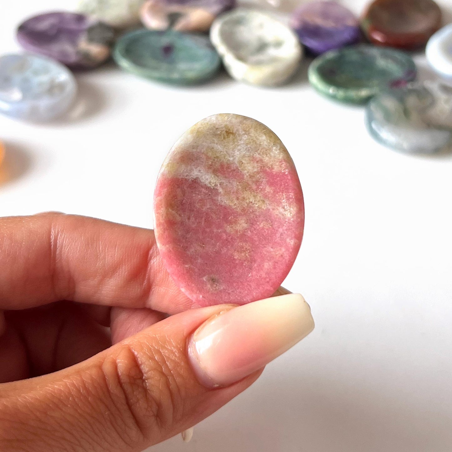 Thulite Worry Stone