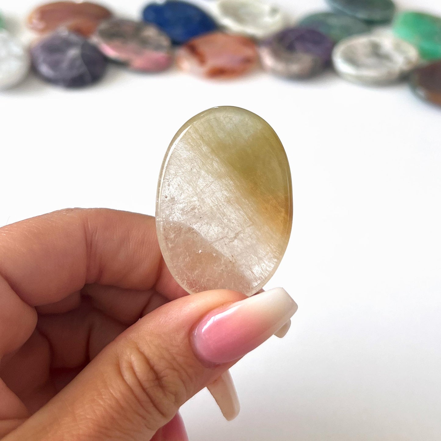 Green Chlorite Quartz Worry Stone