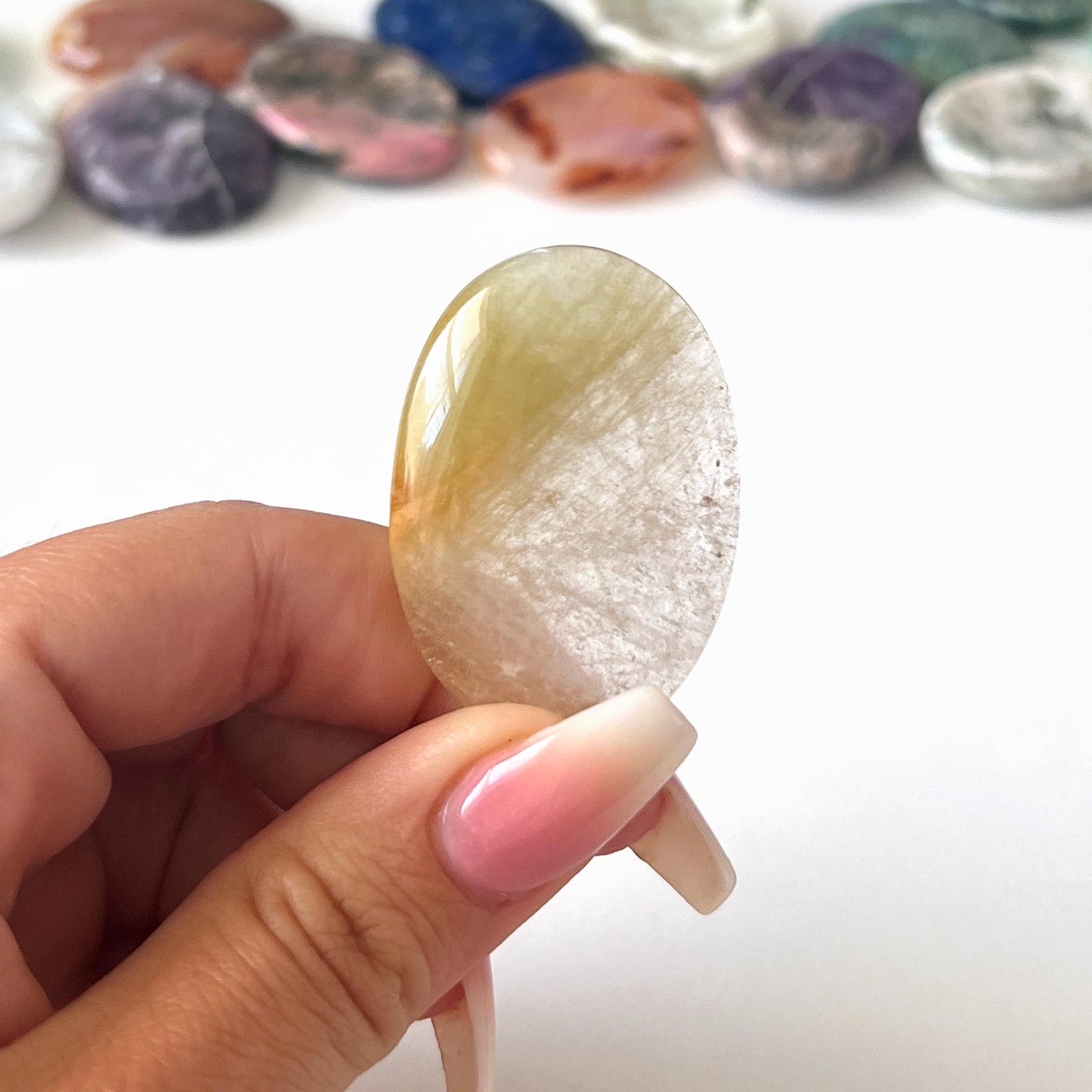 Green Chlorite Quartz Worry Stone