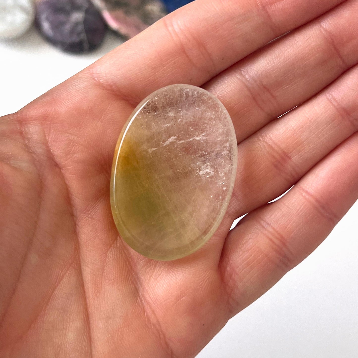Green Chlorite Quartz Worry Stone