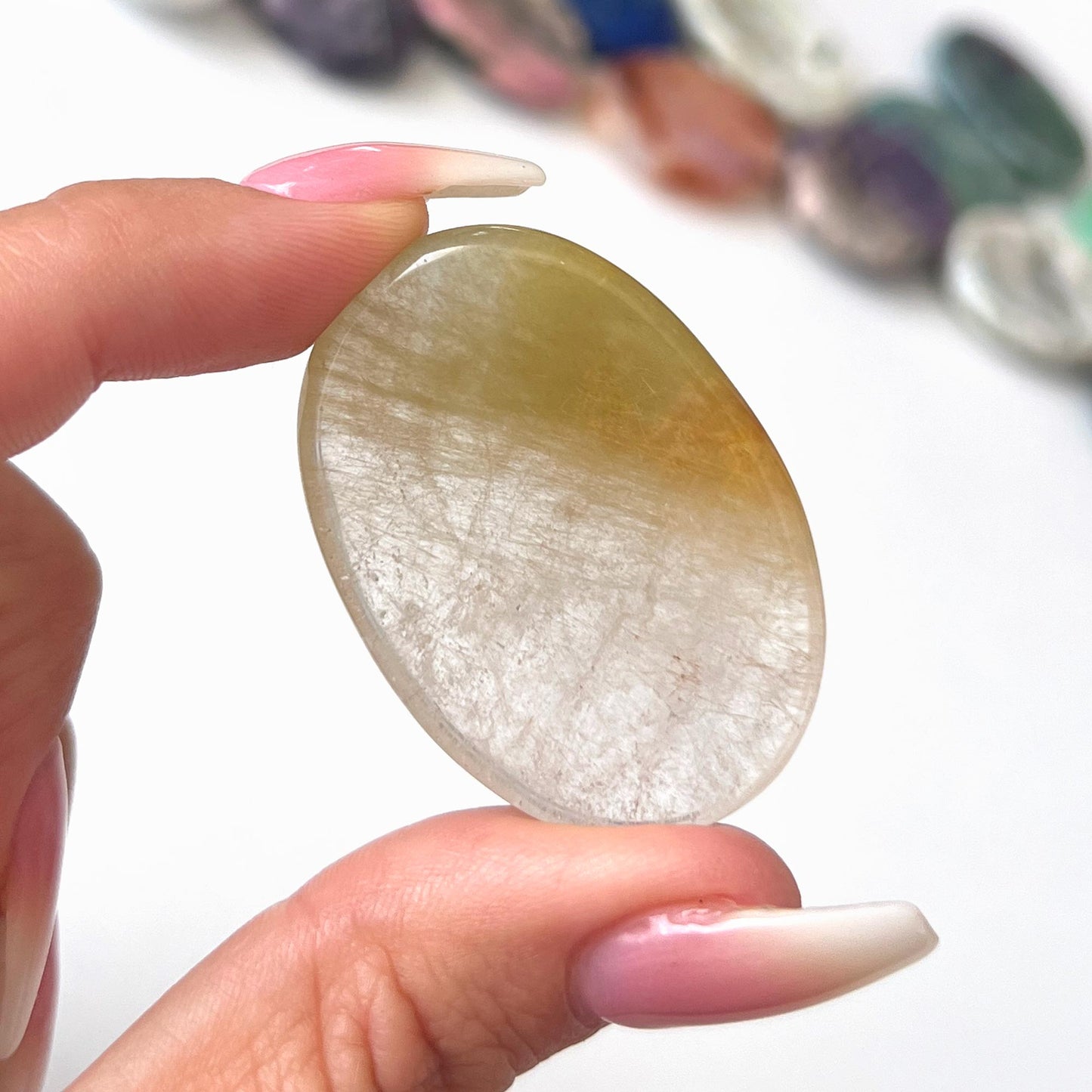 Green Chlorite Quartz Worry Stone