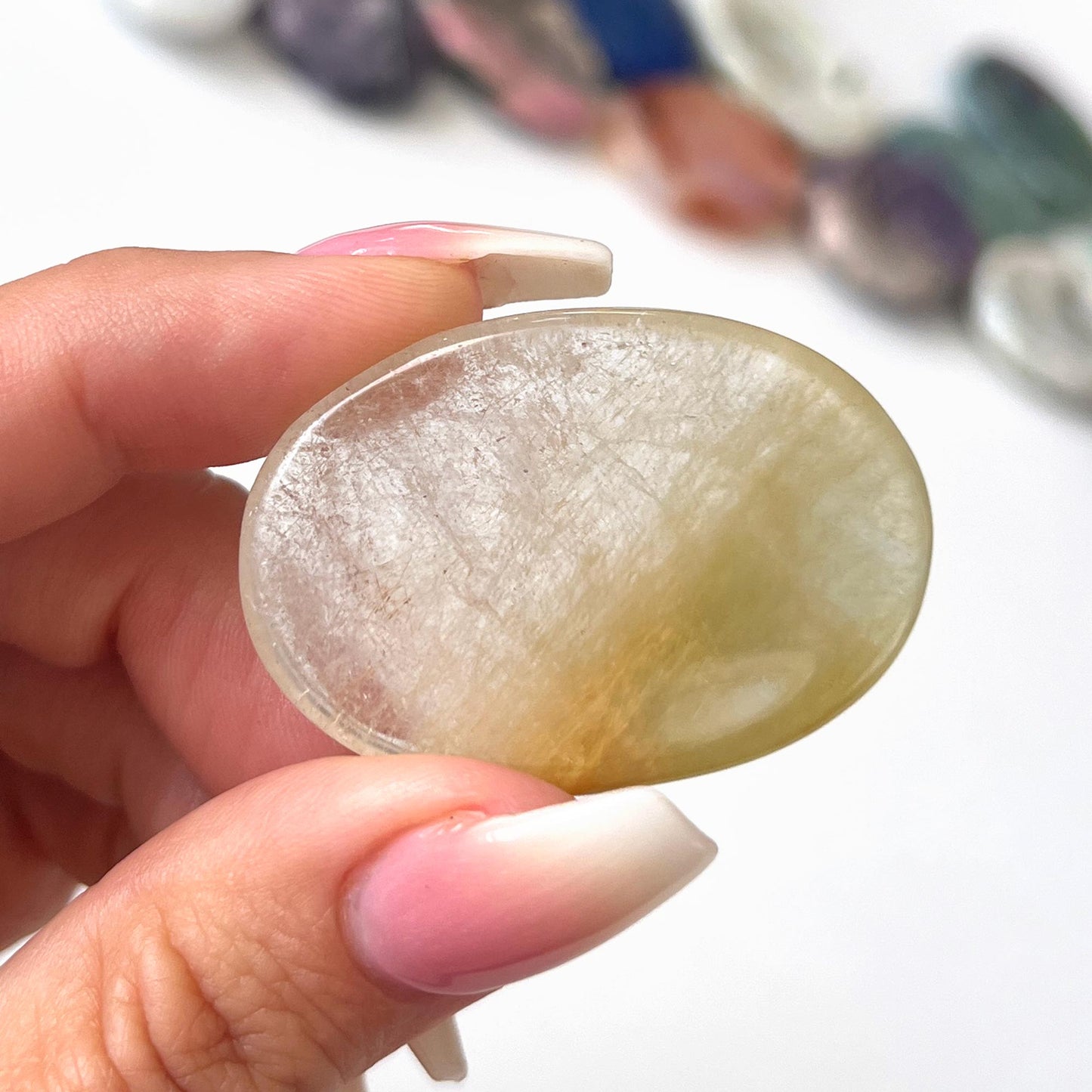 Green Chlorite Quartz Worry Stone
