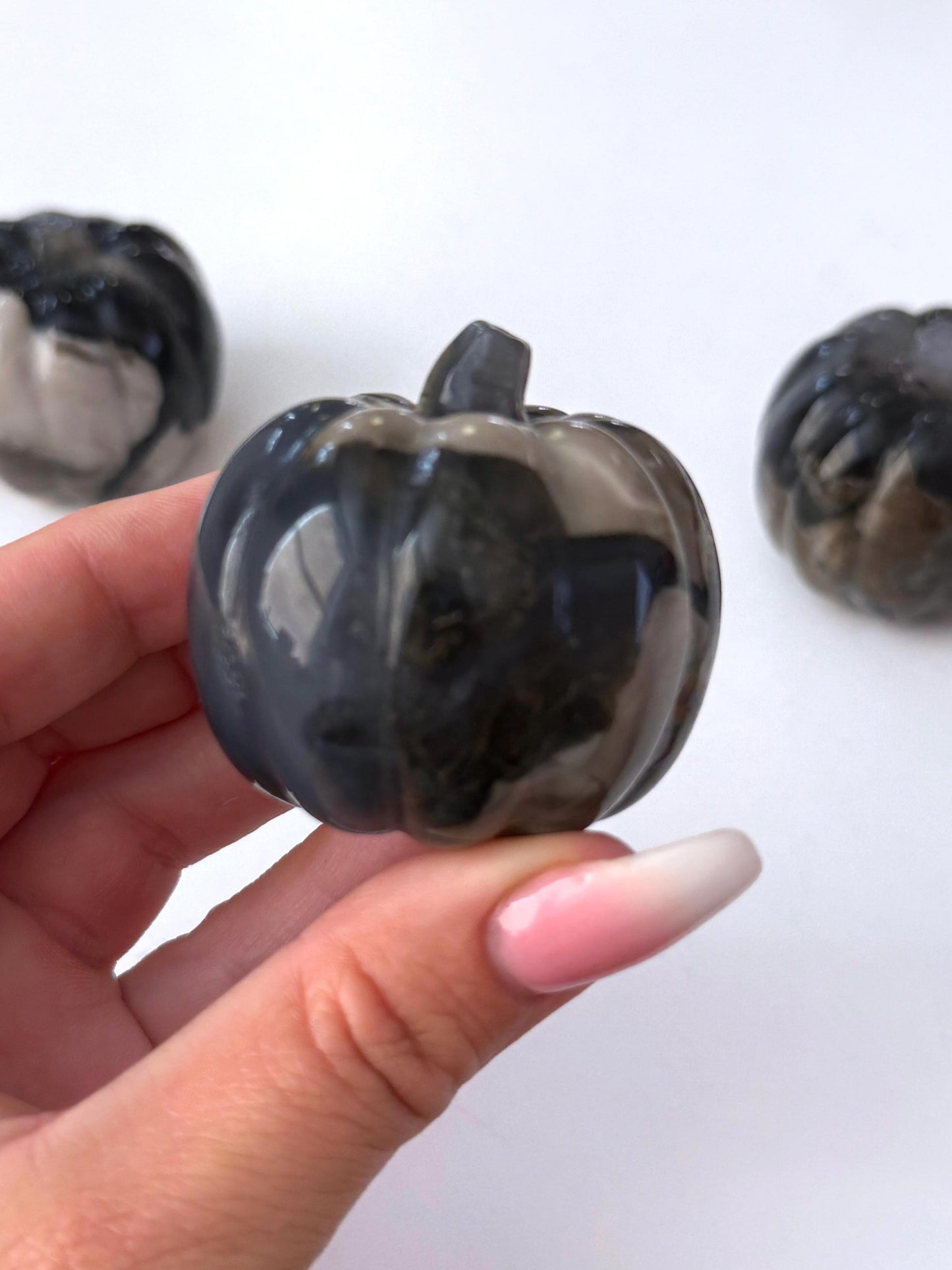 Volcanic Agate Pumpkin