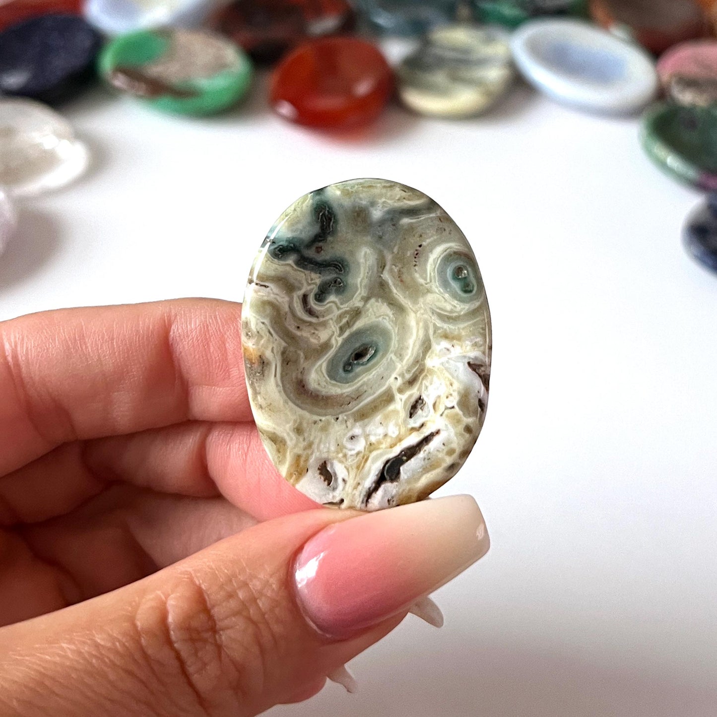 Banded Agate Worry Stone