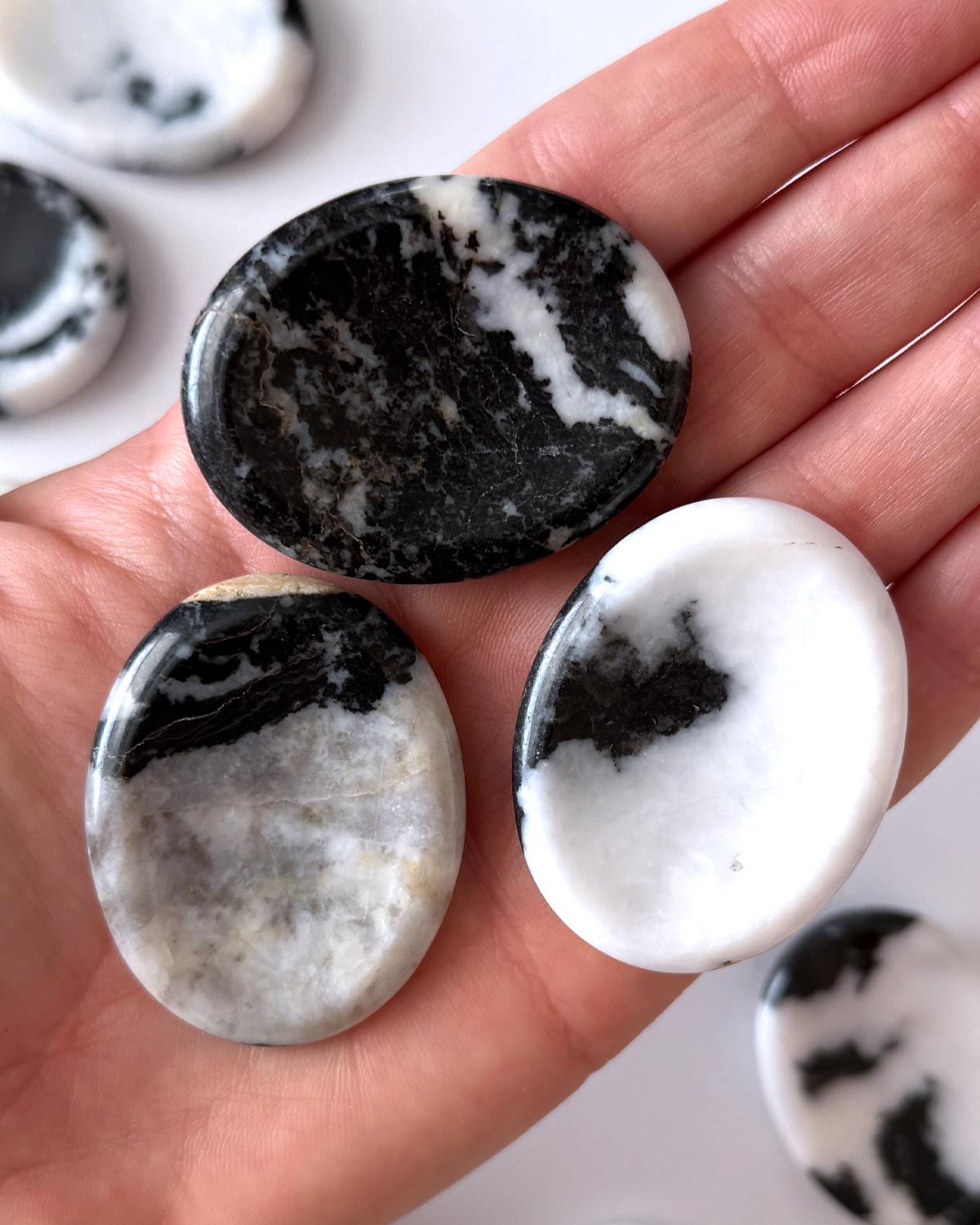Zebra Jasper Worry Stone