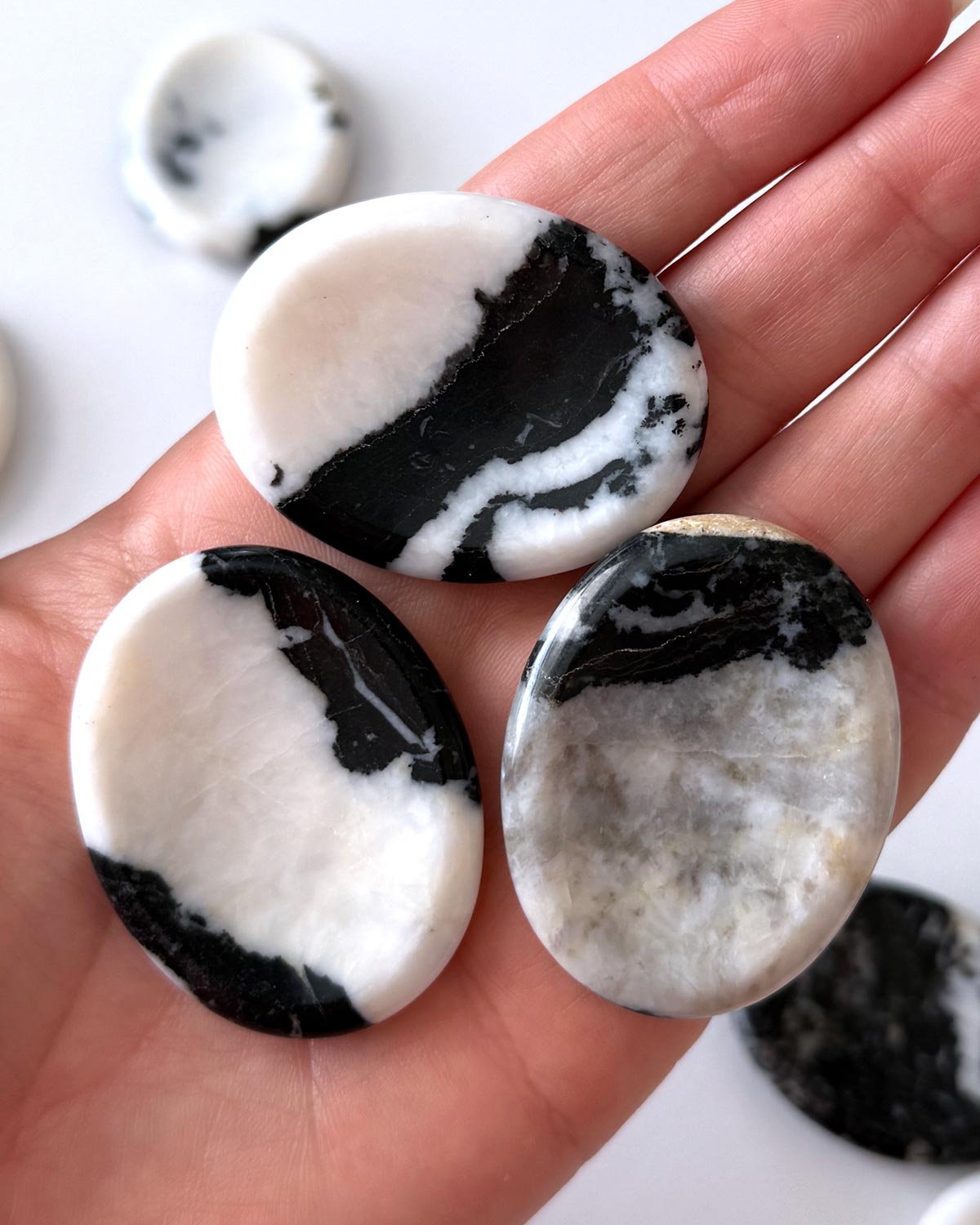 Zebra Jasper Worry Stone