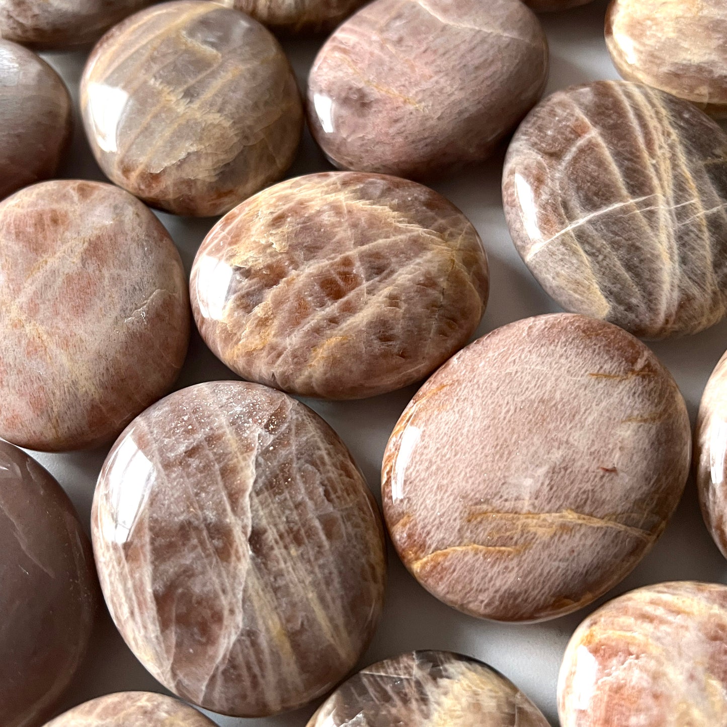 African Moonstone Palm Stone