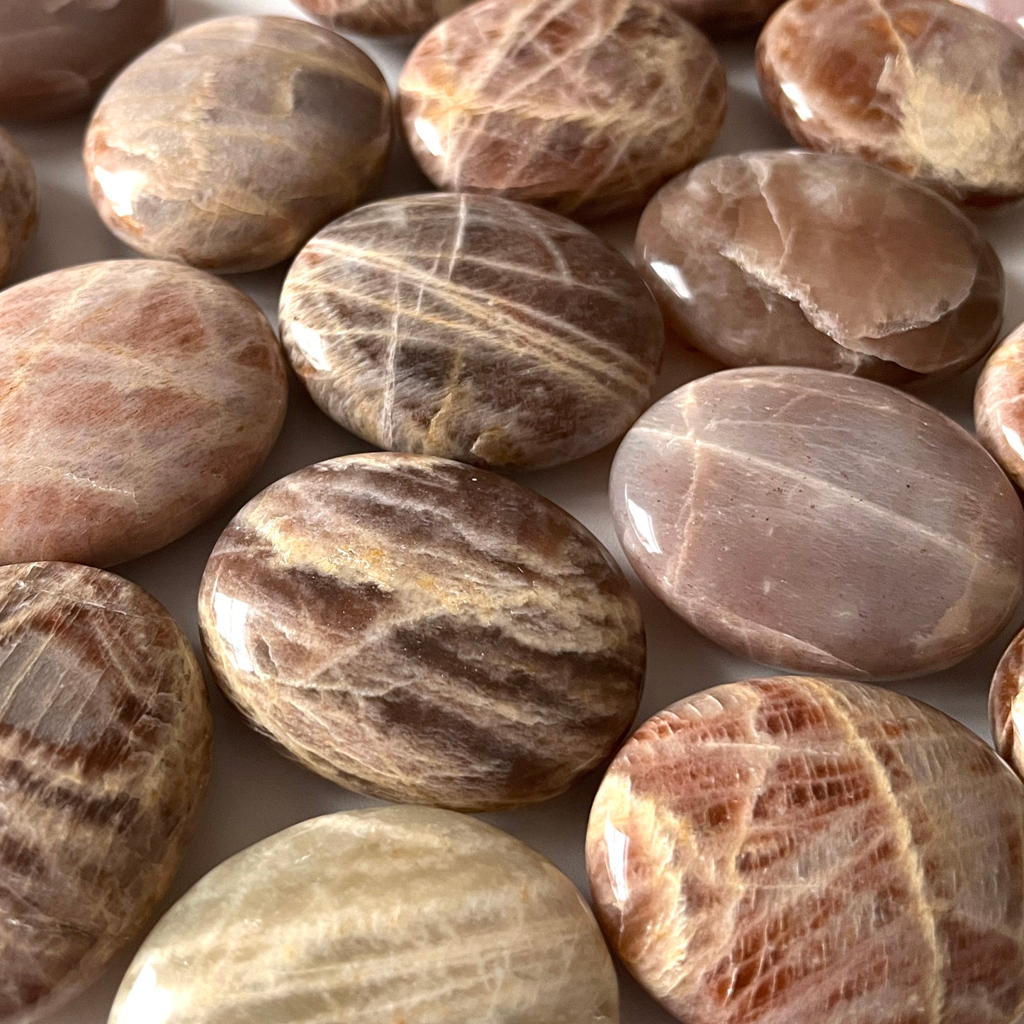 African Moonstone Palm Stone