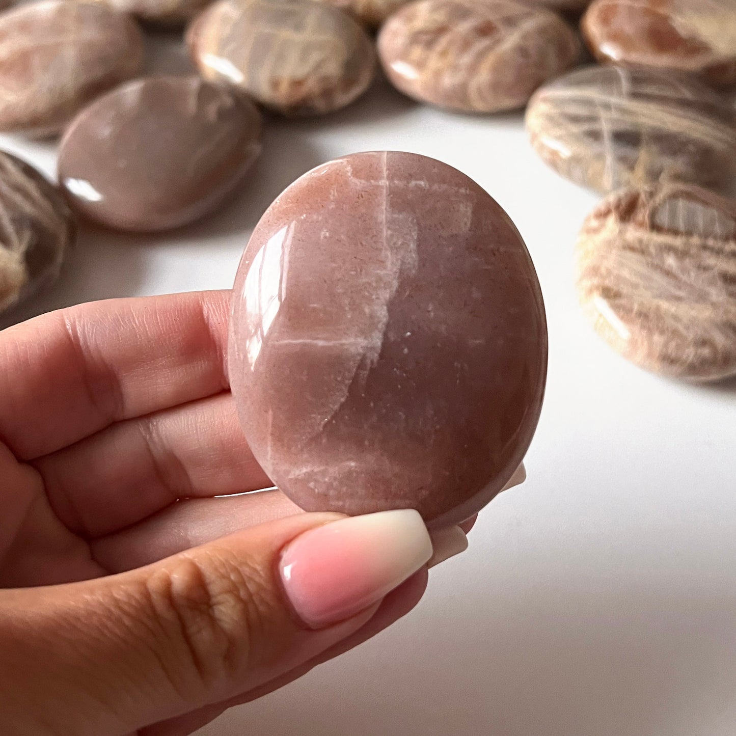 African Moonstone Palm Stone