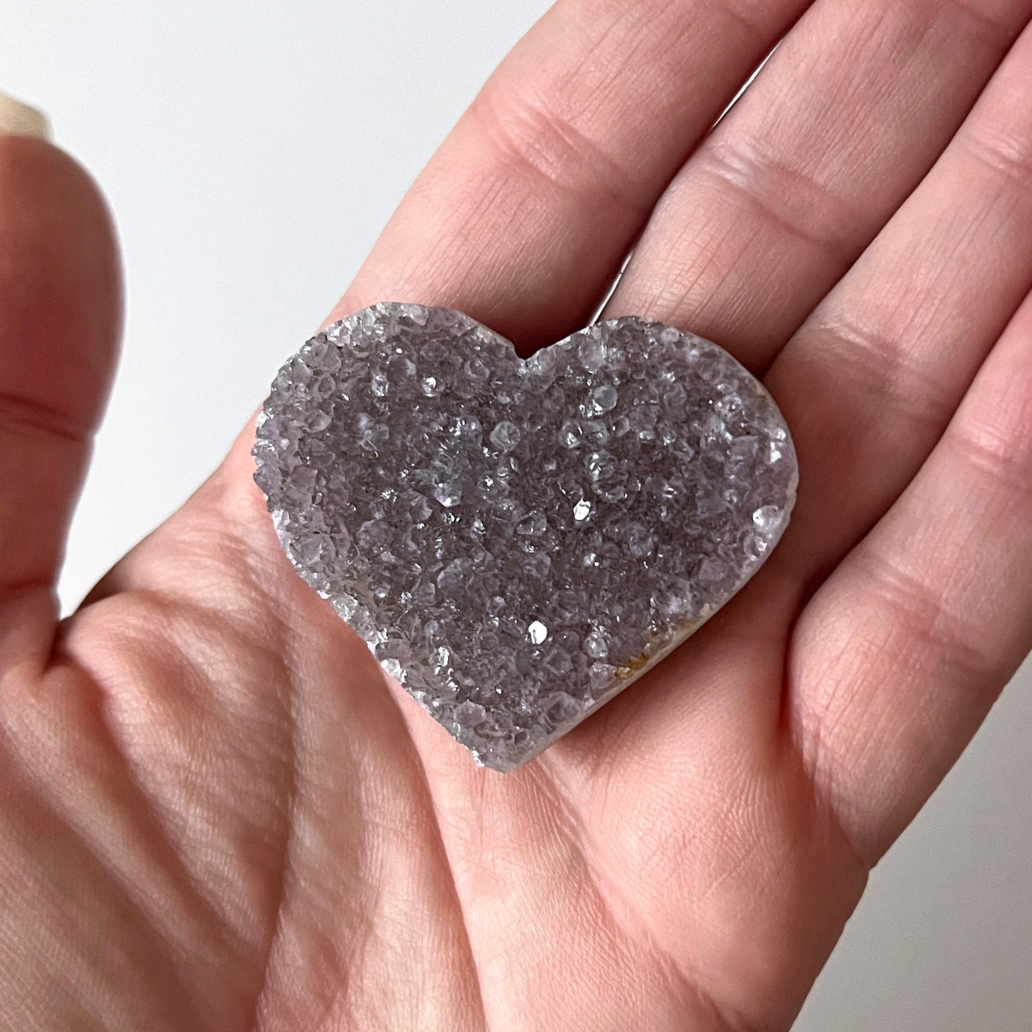 Amethyst Druzy Heart