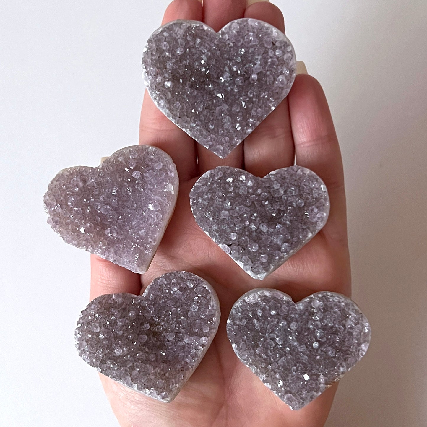 Amethyst Druzy Heart