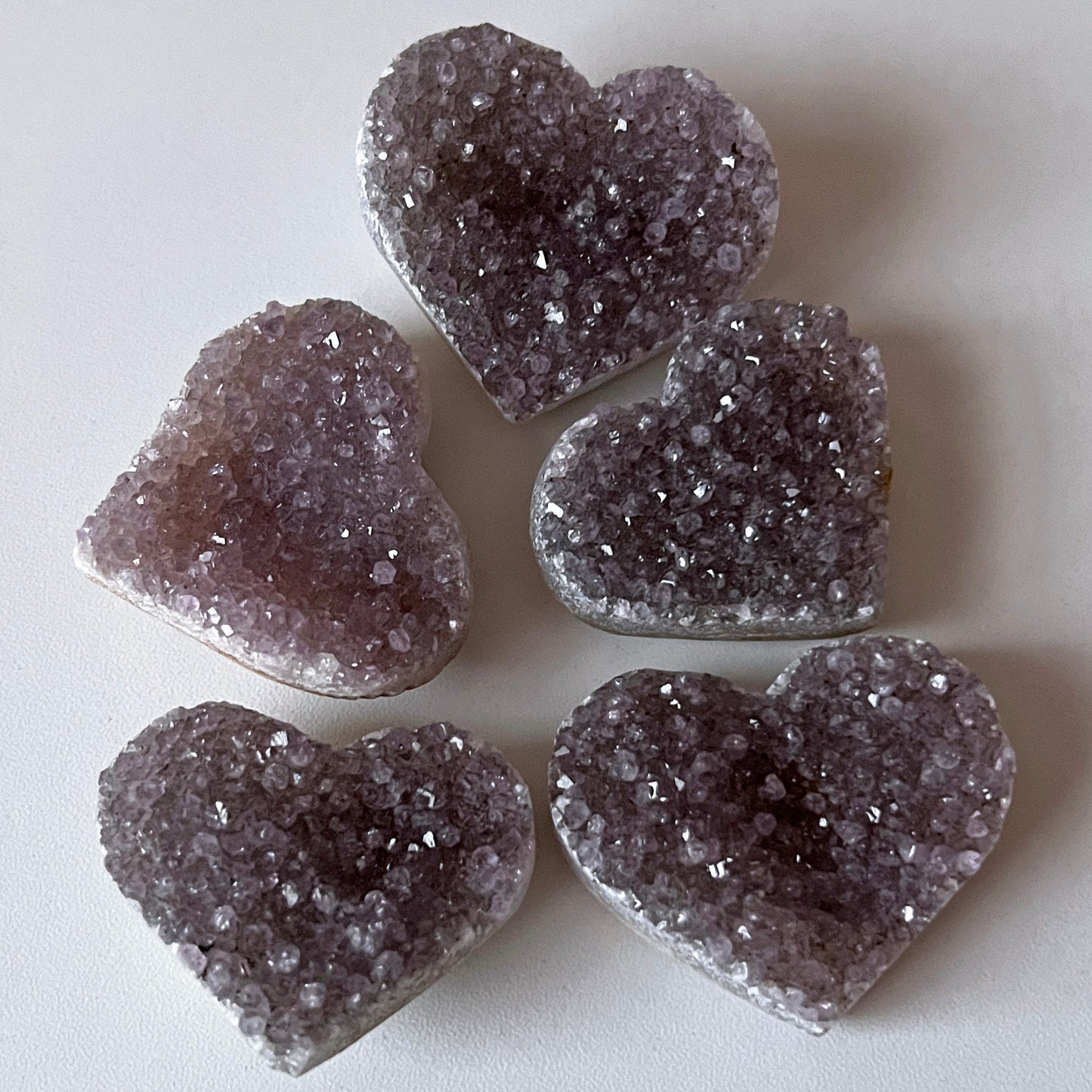 Amethyst Druzy Heart