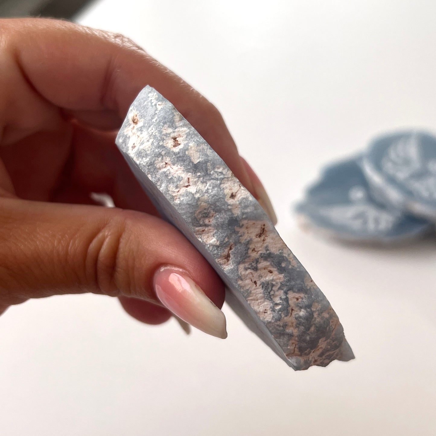 Angelite Slab Incense Holder