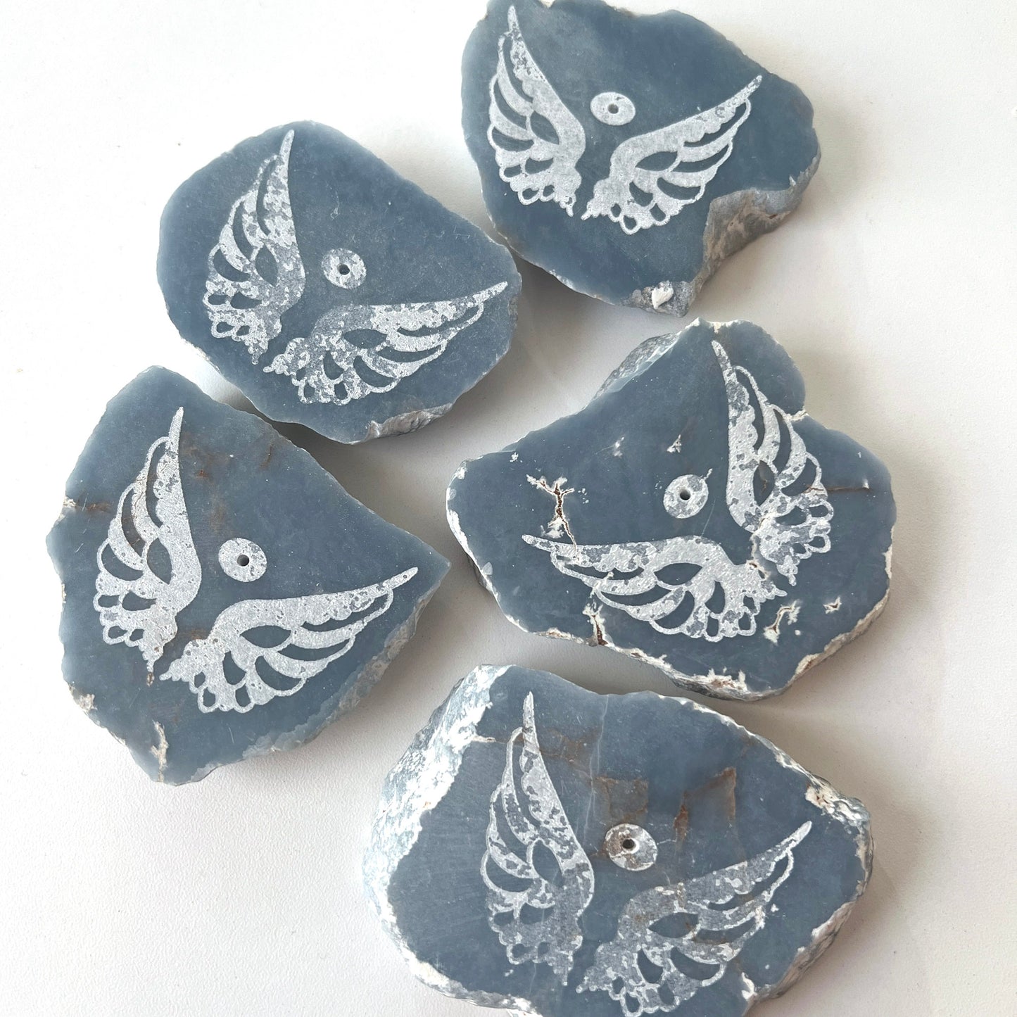 Angelite Slab Incense Holder