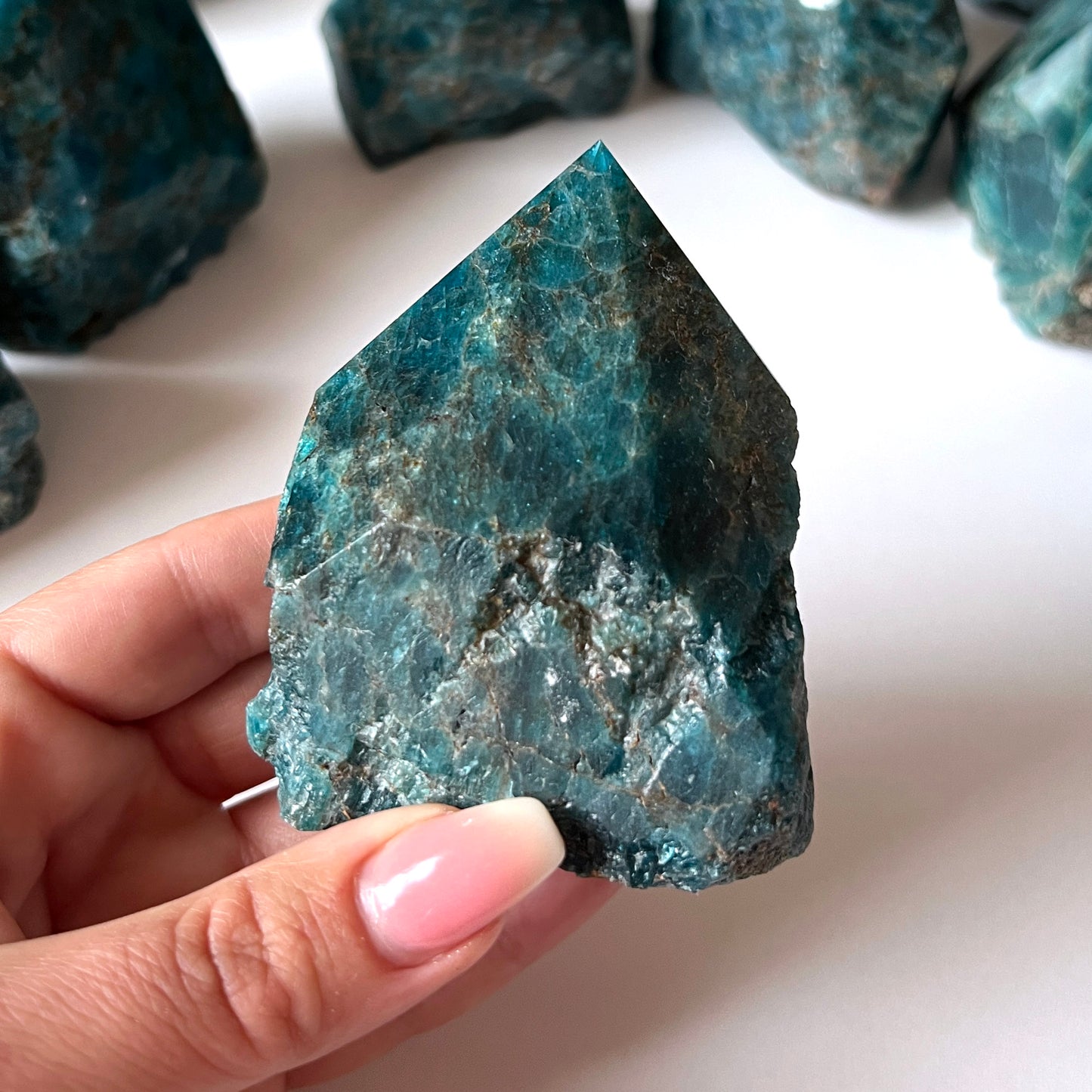 Blue Apatite Top Polished Point