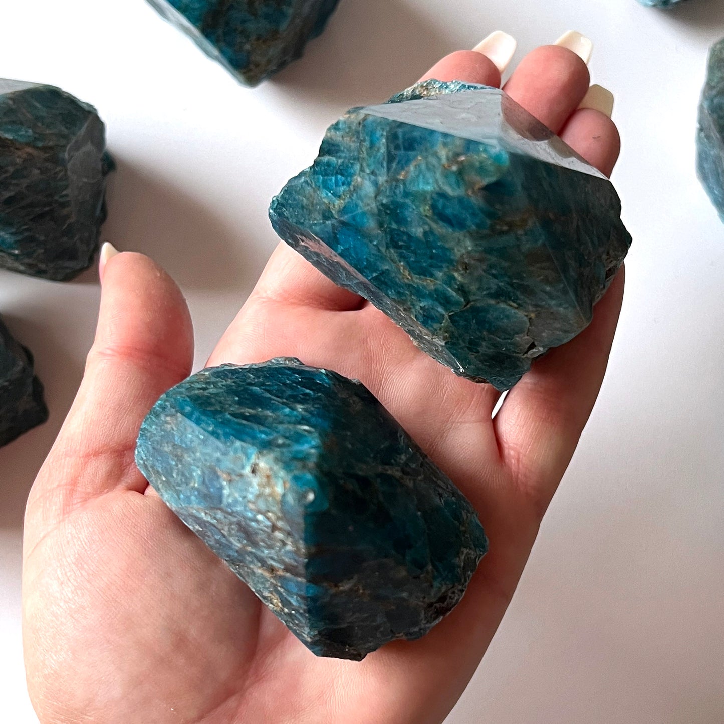 Blue Apatite Top Polished Point