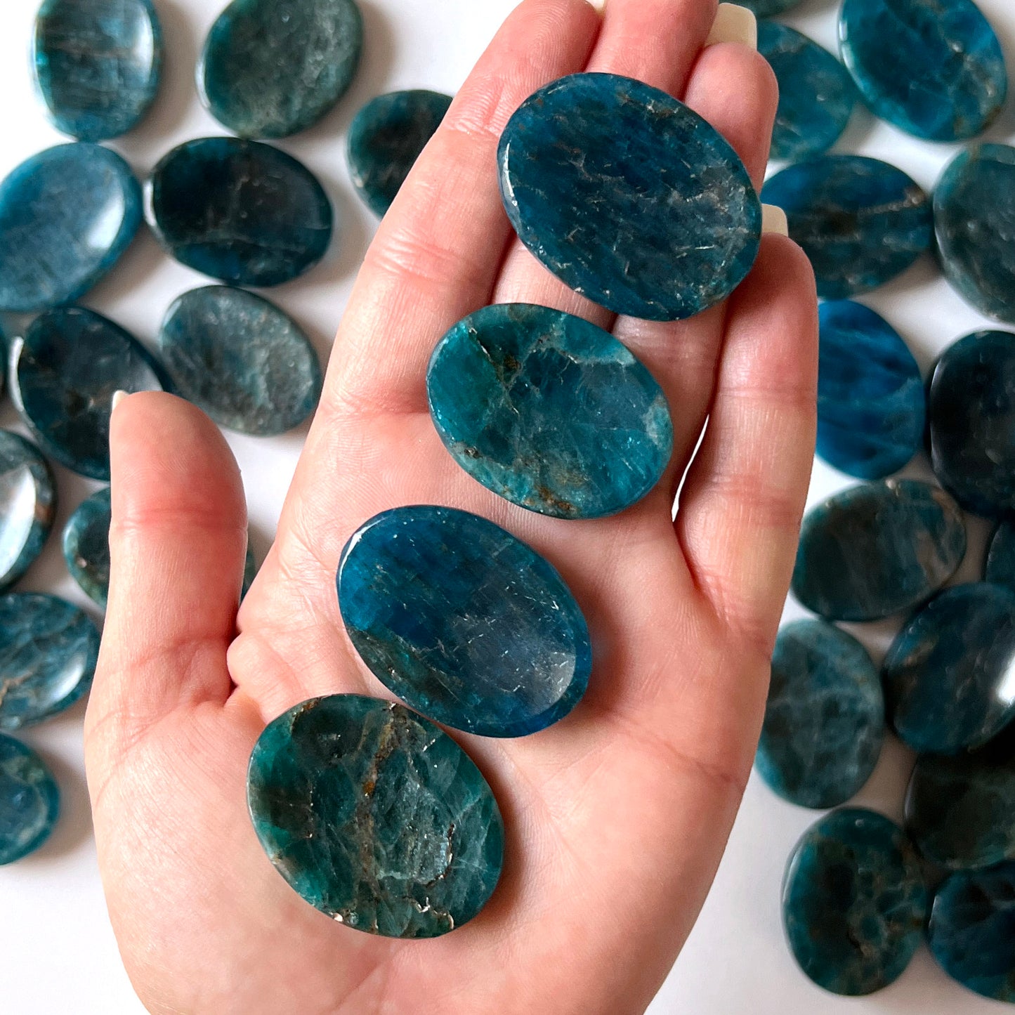 Blue Apatite Worry Stone