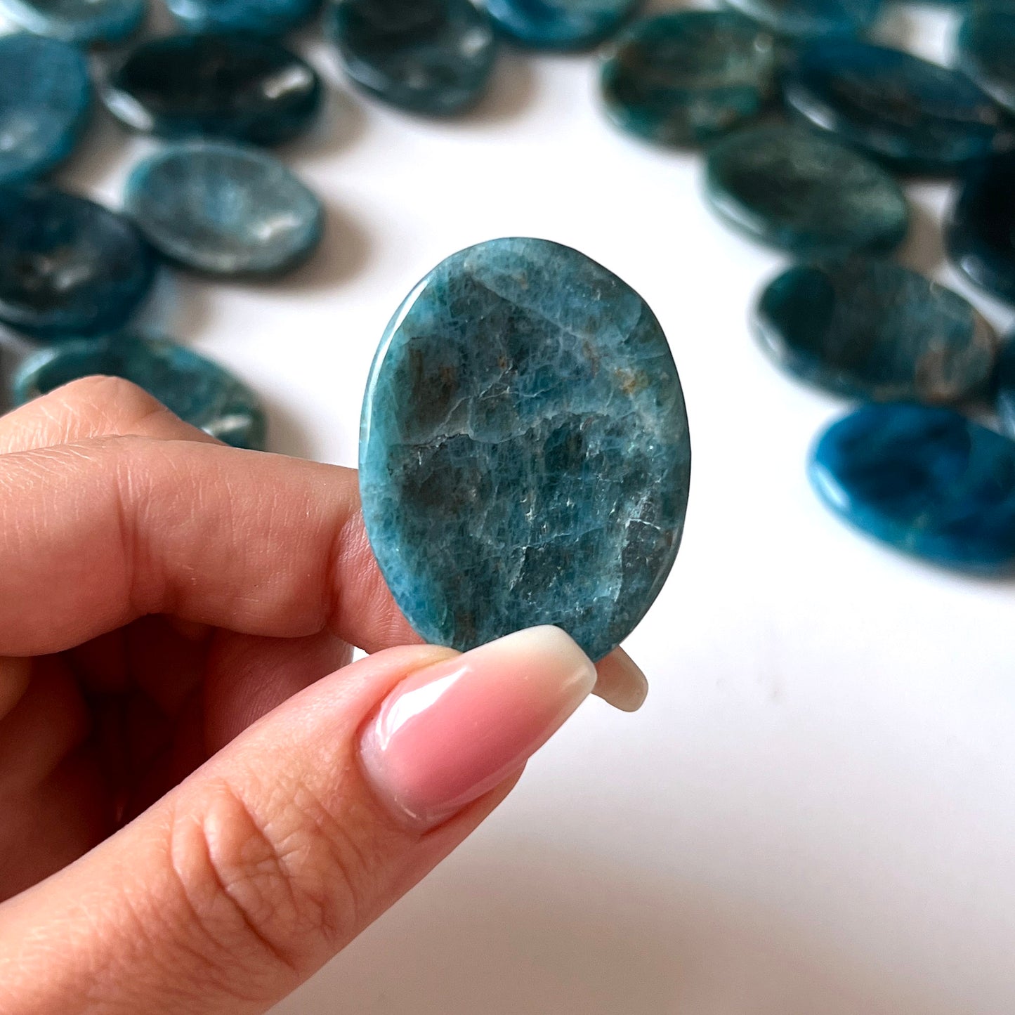 Blue Apatite Worry Stone