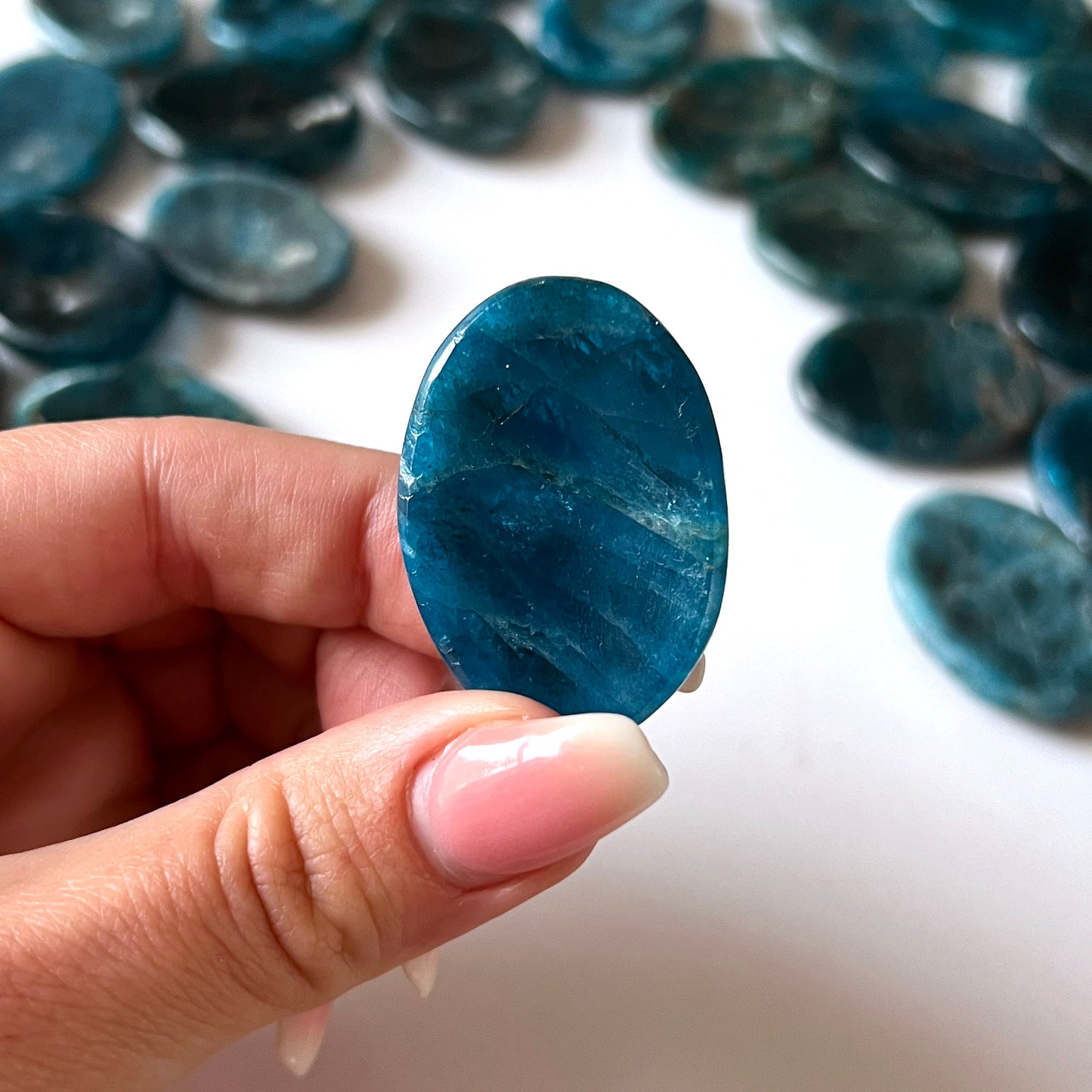 Blue Apatite Worry Stone