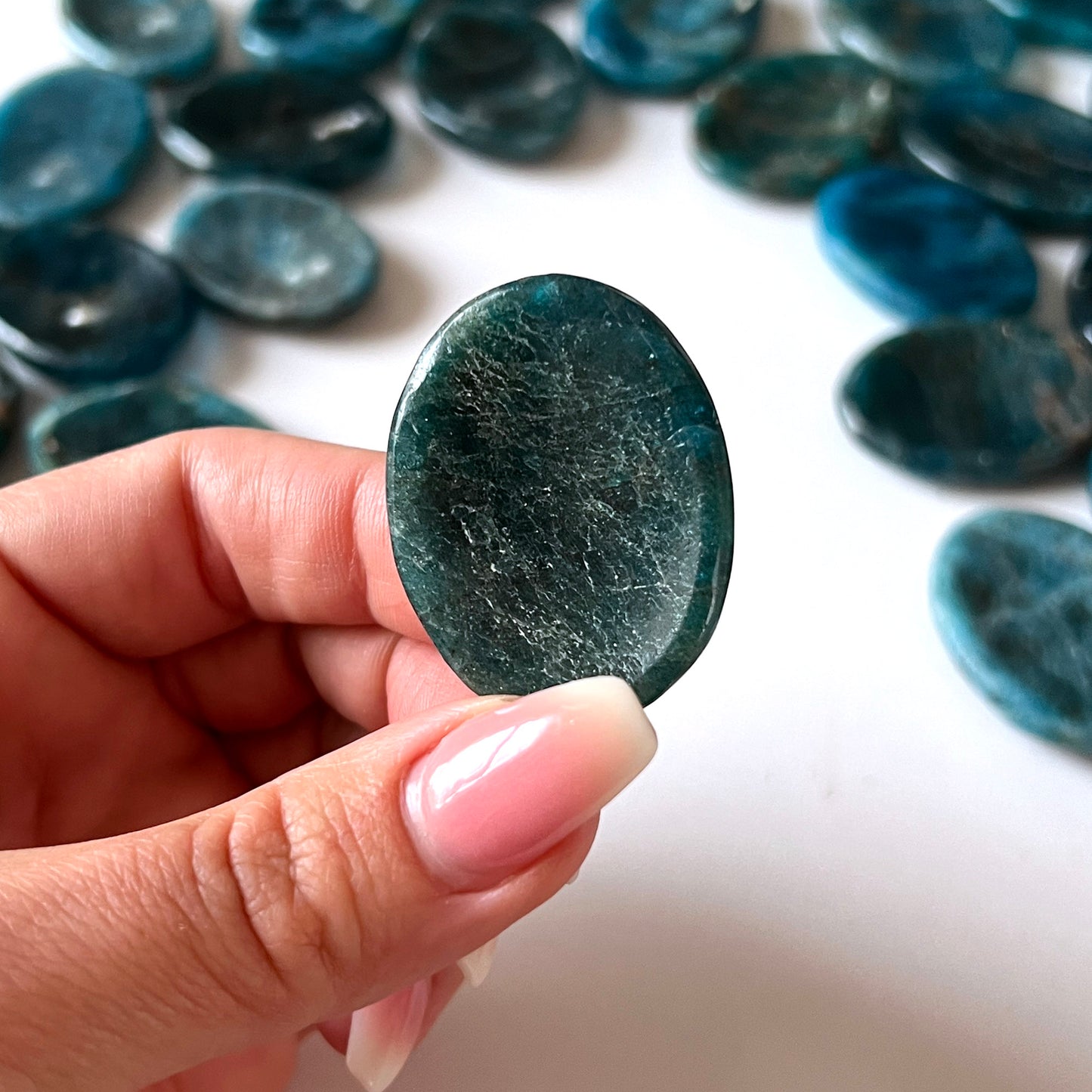 Blue Apatite Worry Stone