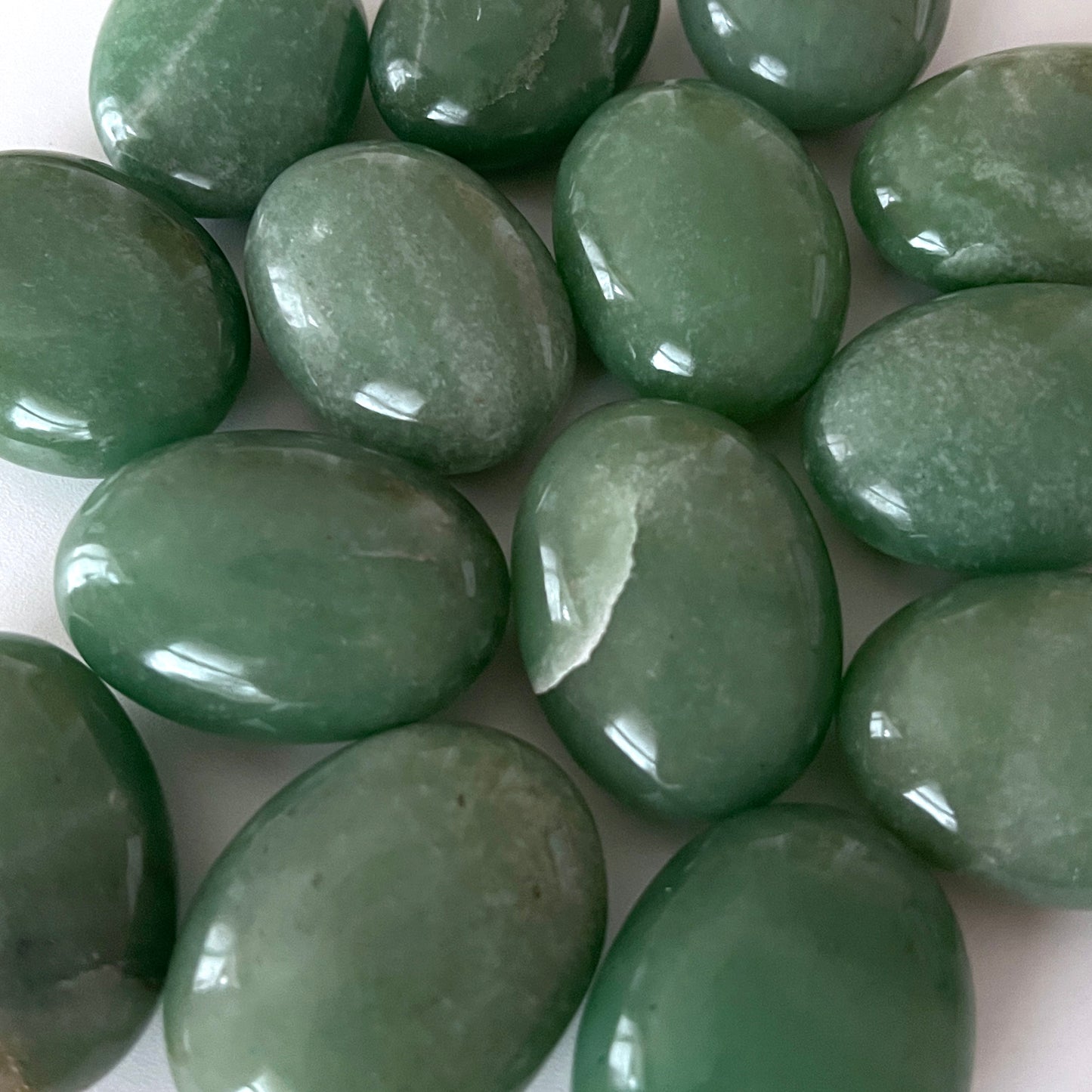 Brazilian Green Aventurine Palm Stone