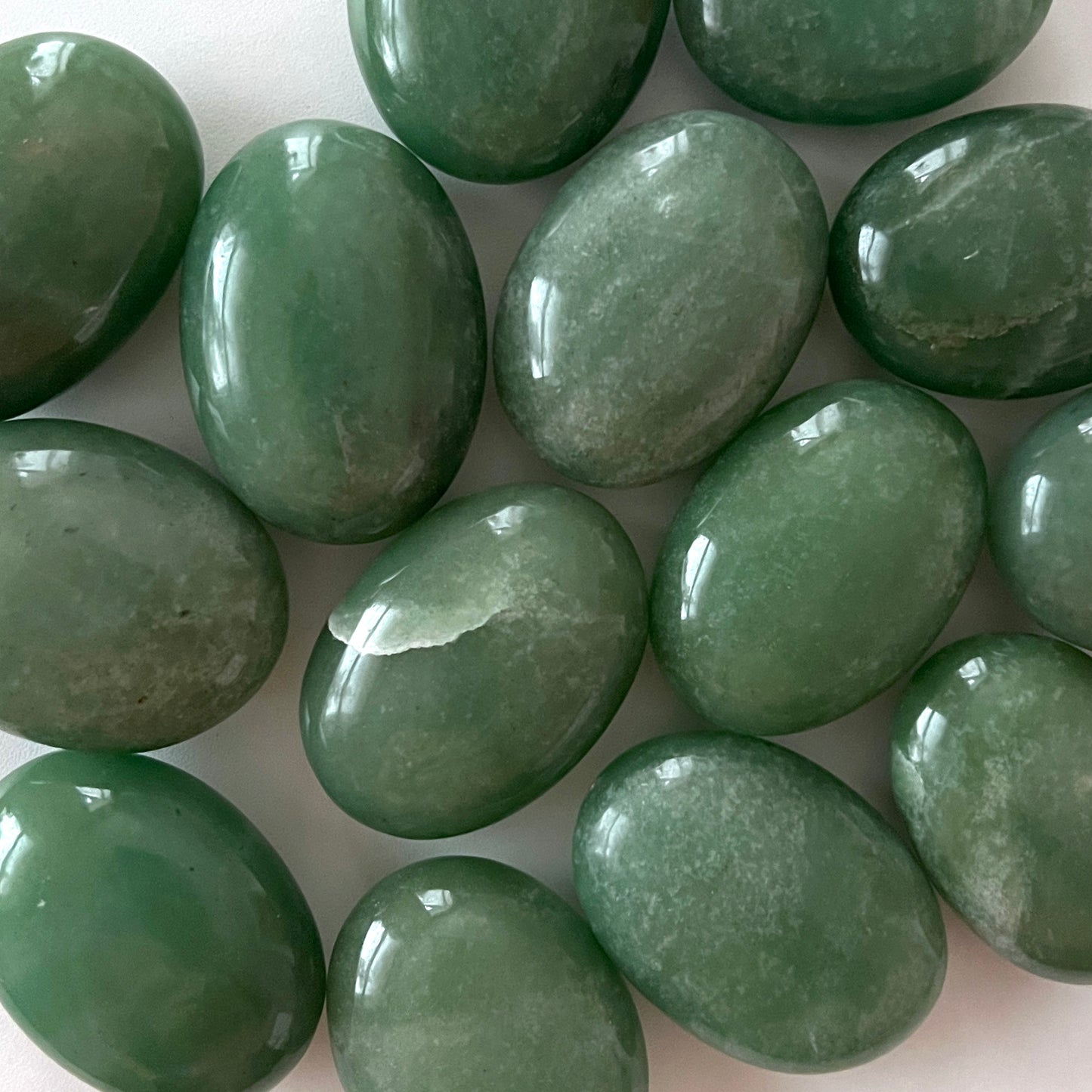 Brazilian Green Aventurine Palm Stone