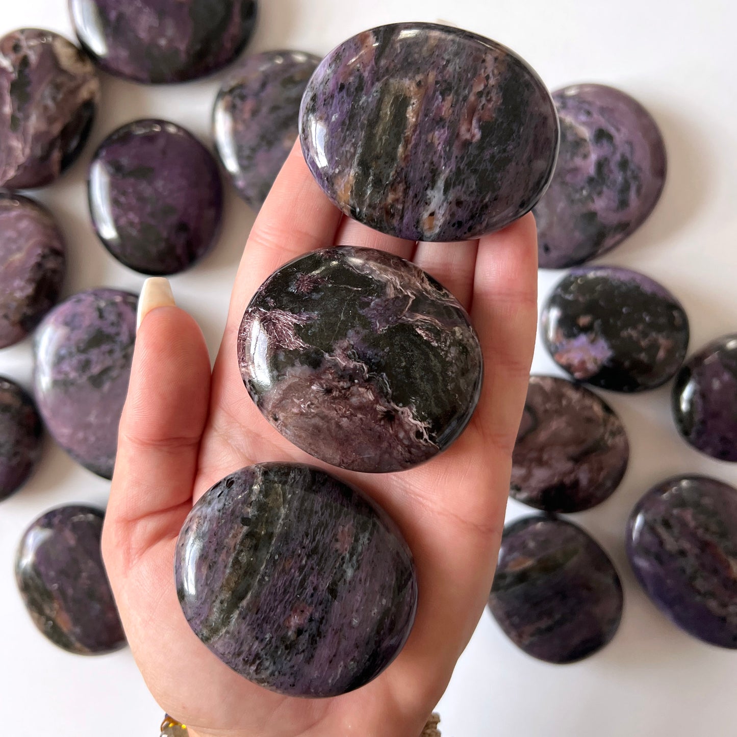 Charoite in Matrix Palm Stone
