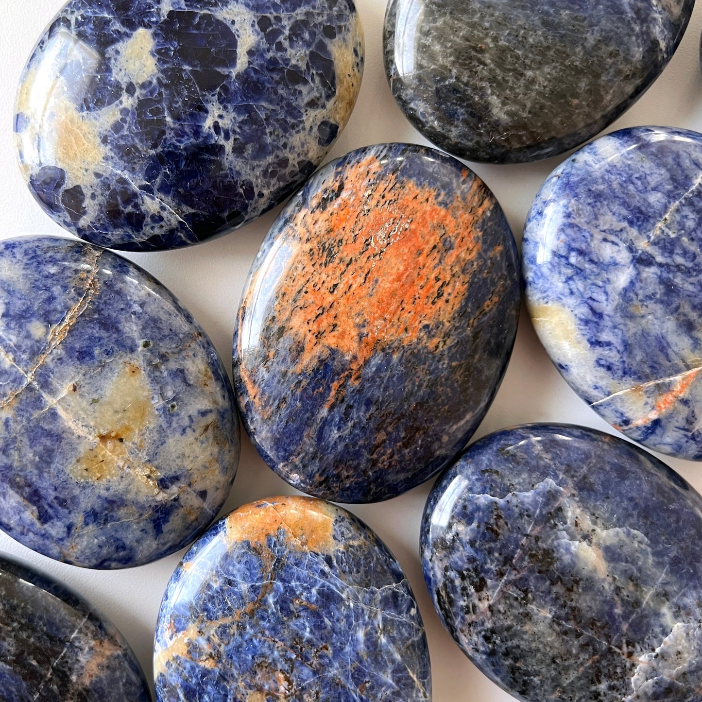 Sodalite Palm Stone Large