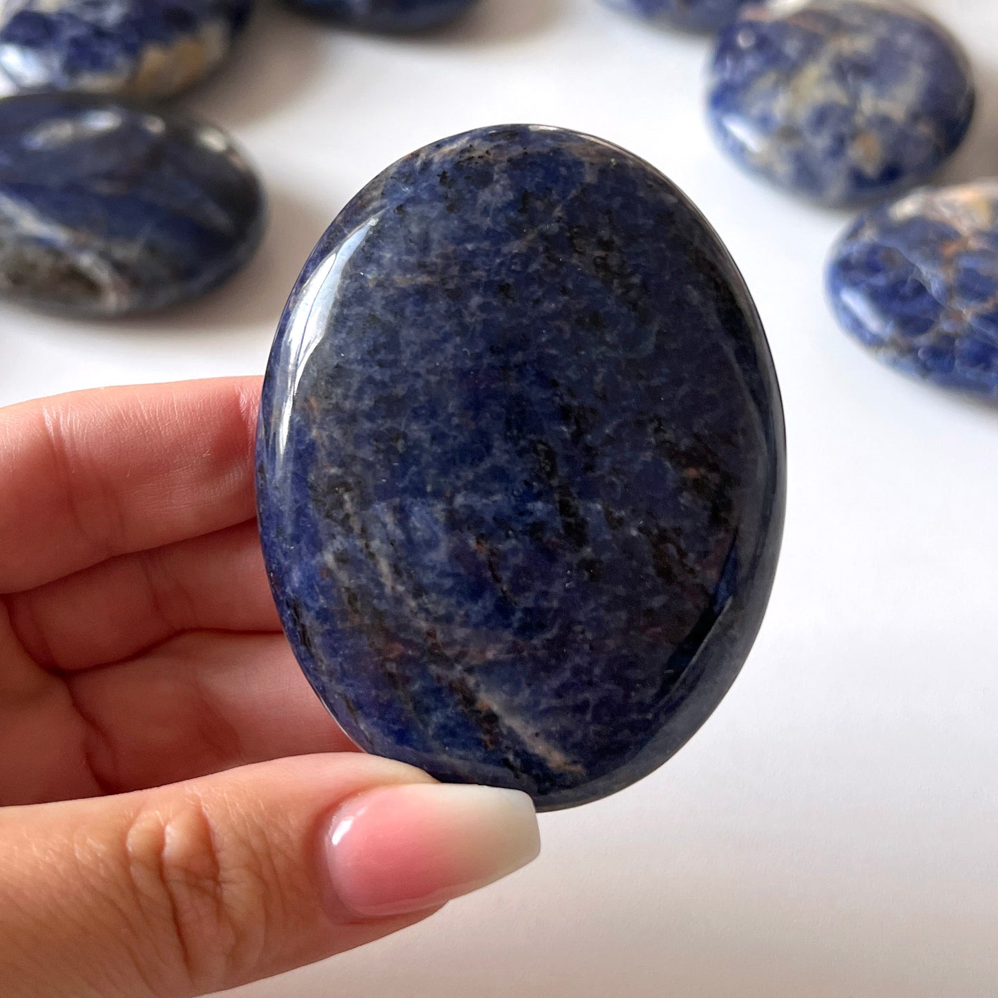 Sodalite Palm Stone Large