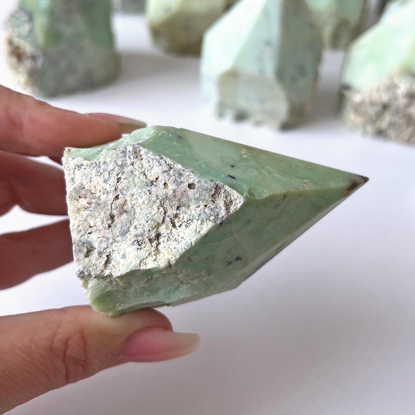 Chrysoprase Top Polished Point