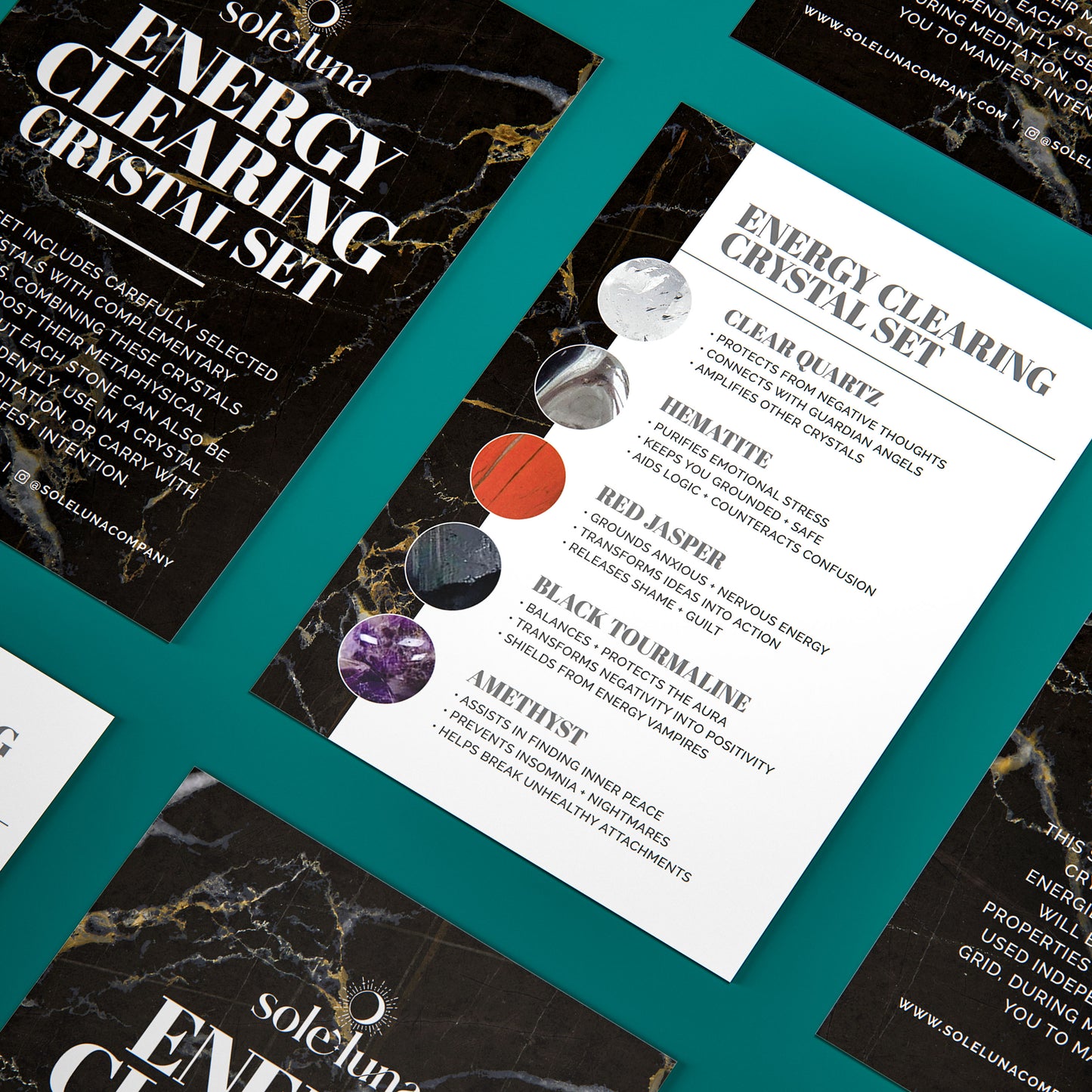 Energy Clearing Crystal Set