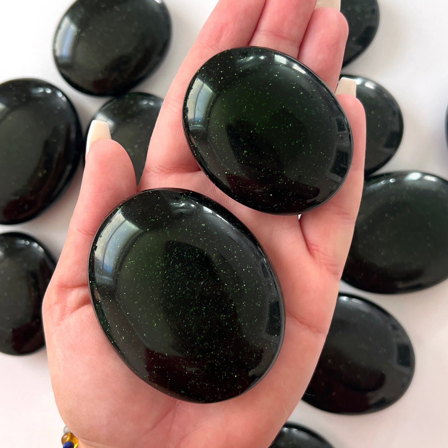 Green Goldstone Palm Stone