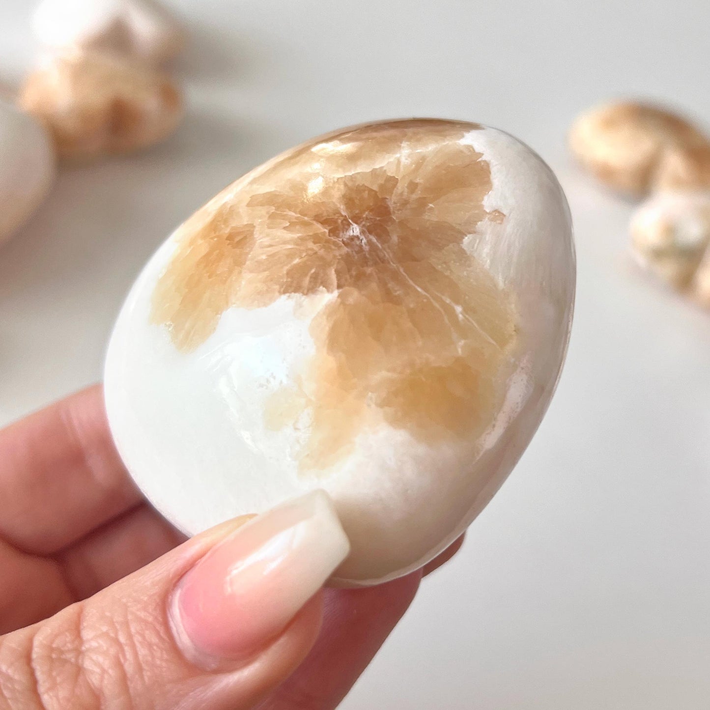 Pink Scolecite with Peach Stilbite Heart