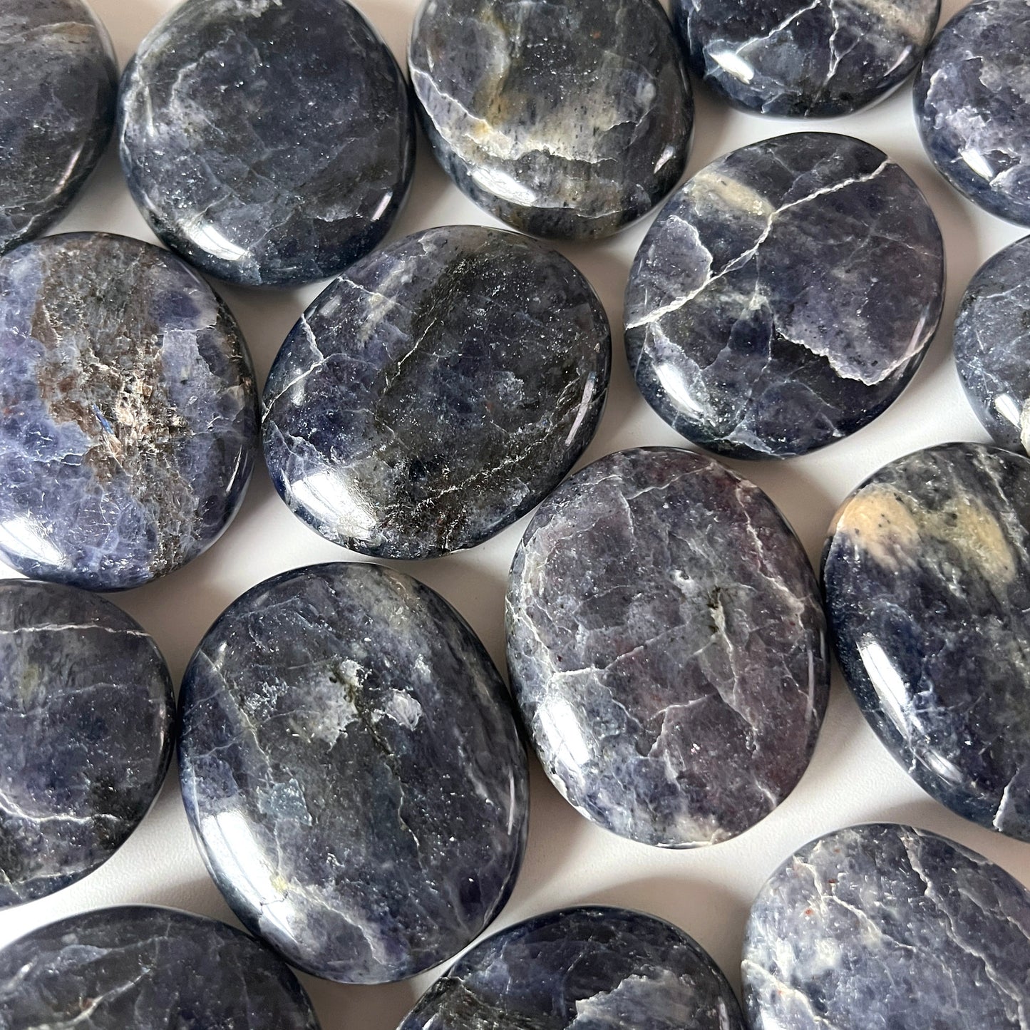 Iolite Palm Stone