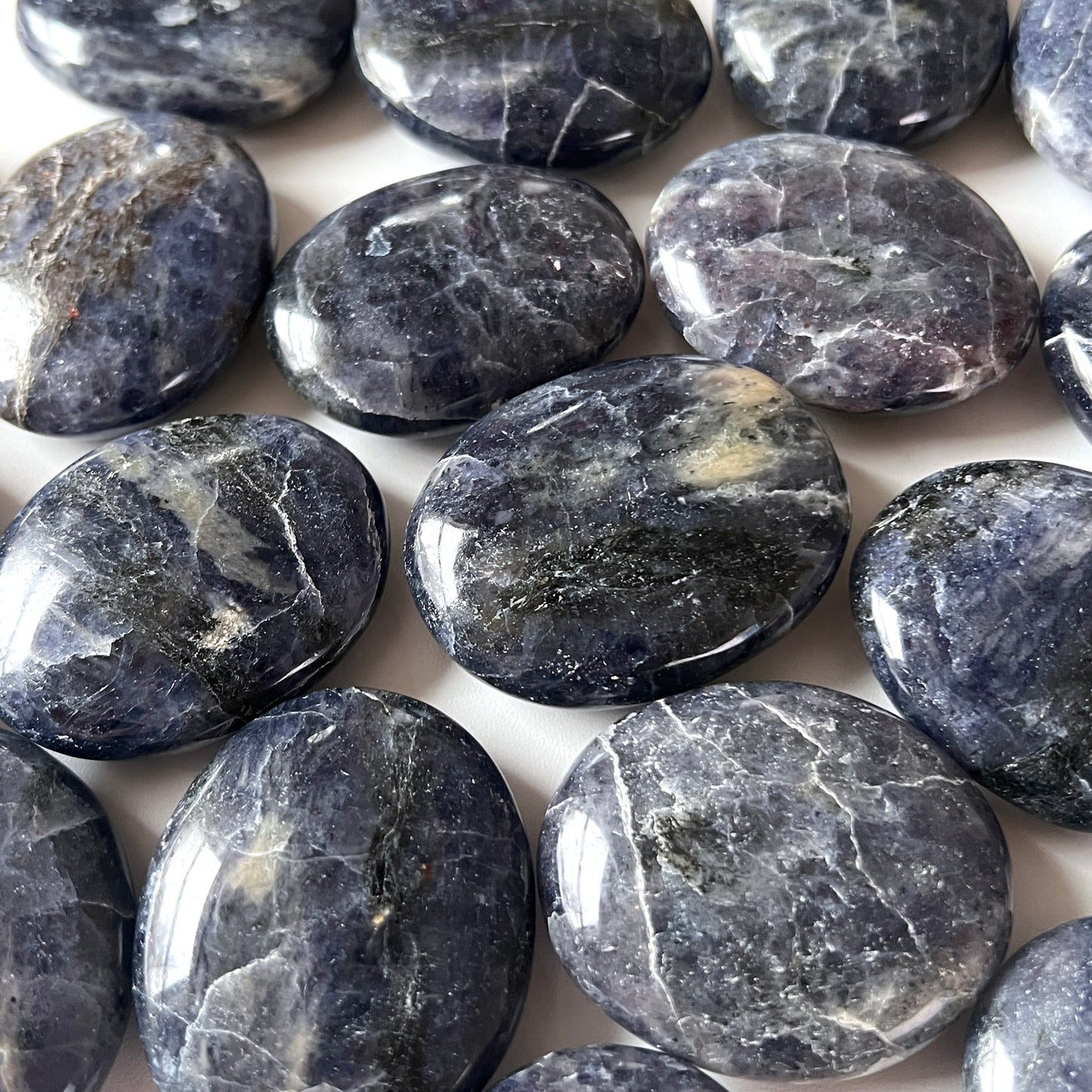 Iolite Palm Stone