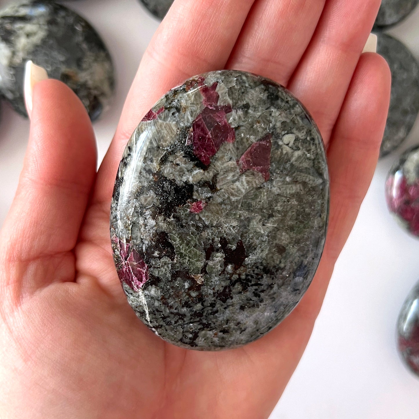 Eudialyte Palm Stone