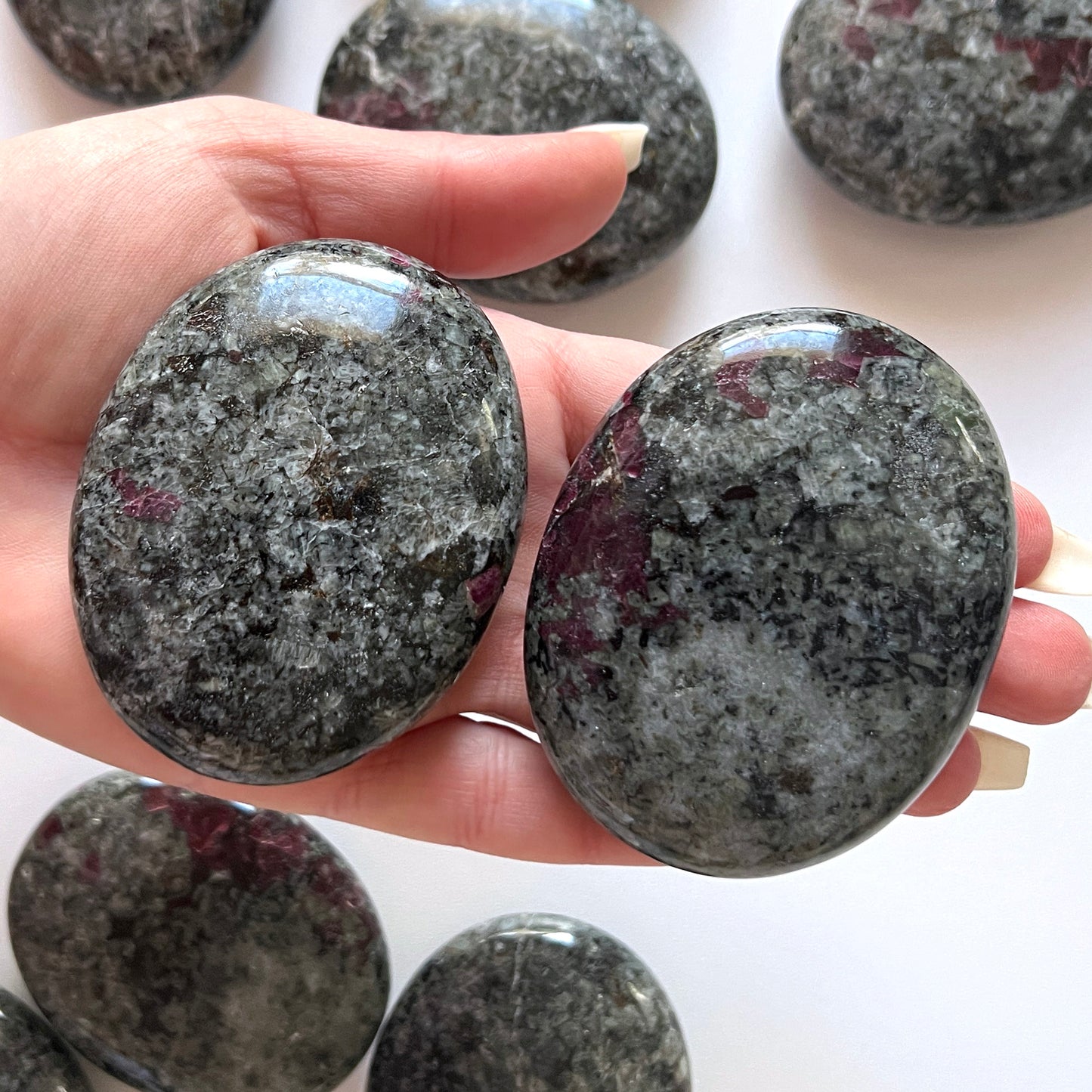 Eudialyte Palm Stone