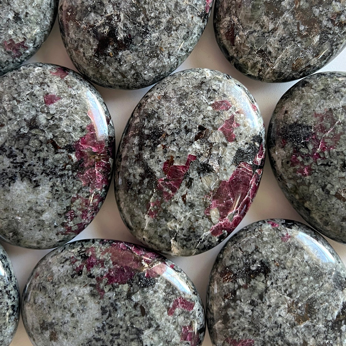 Eudialyte Palm Stone