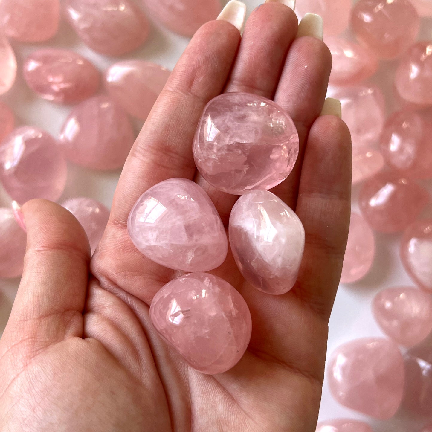 Mozambique Rose Quartz Tumbled