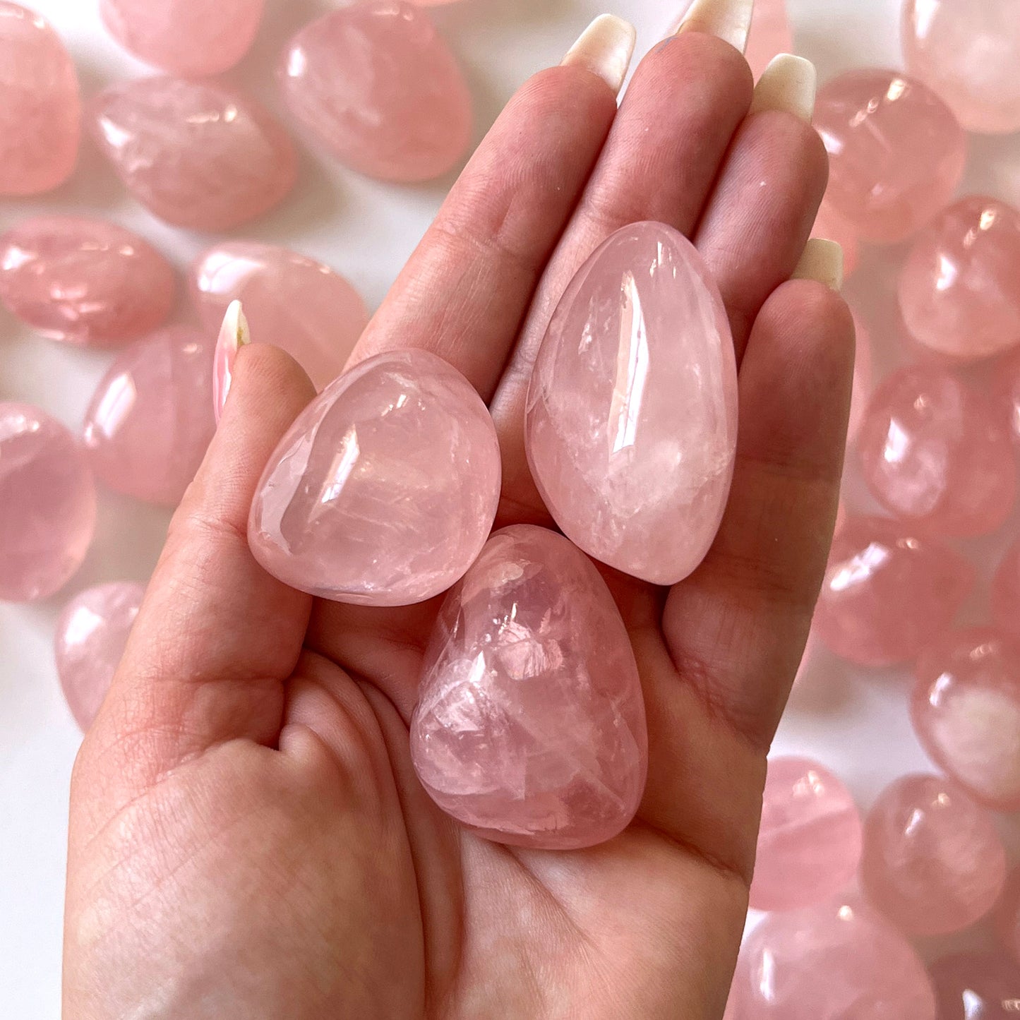 Mozambique Rose Quartz Tumbled