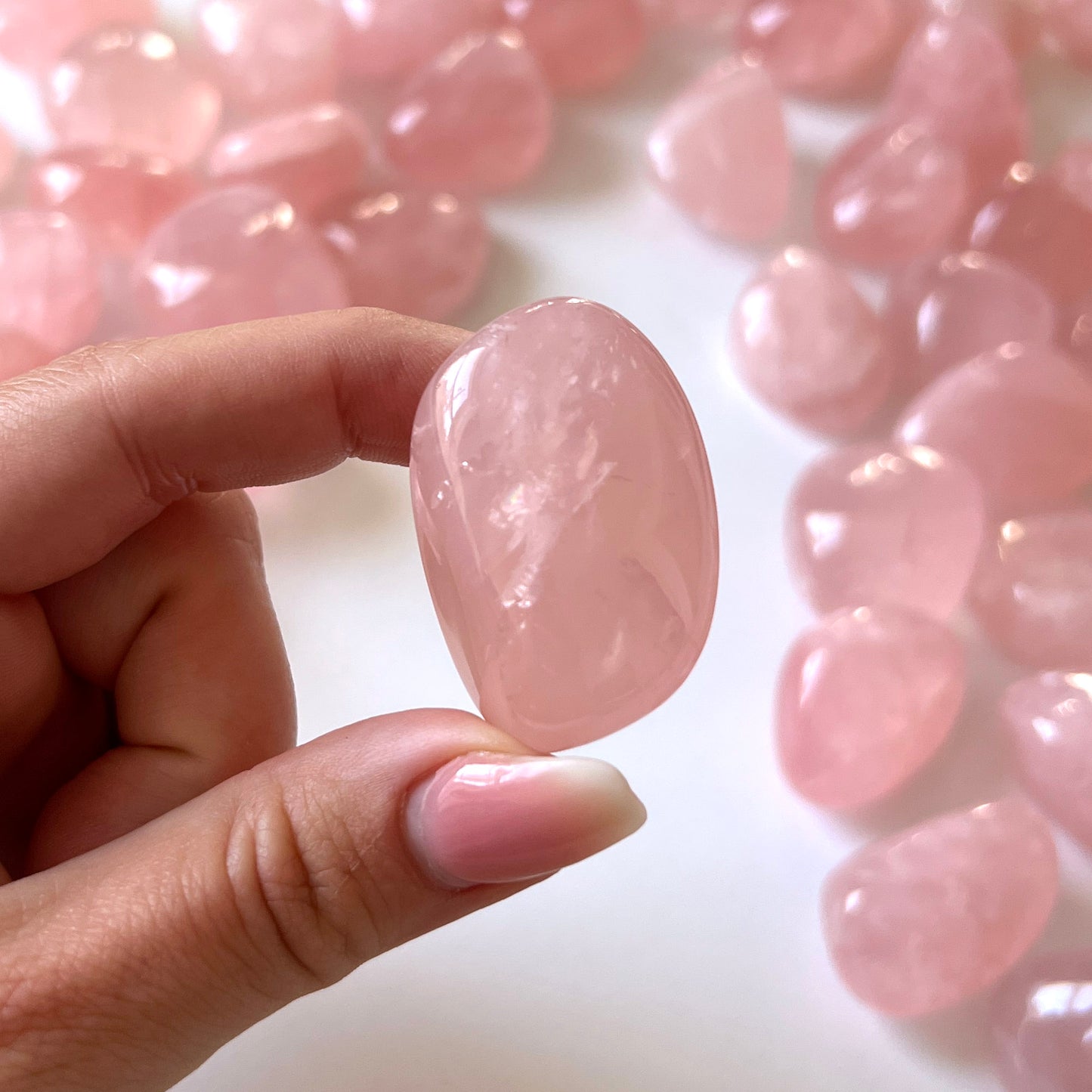 Mozambique Rose Quartz Tumbled