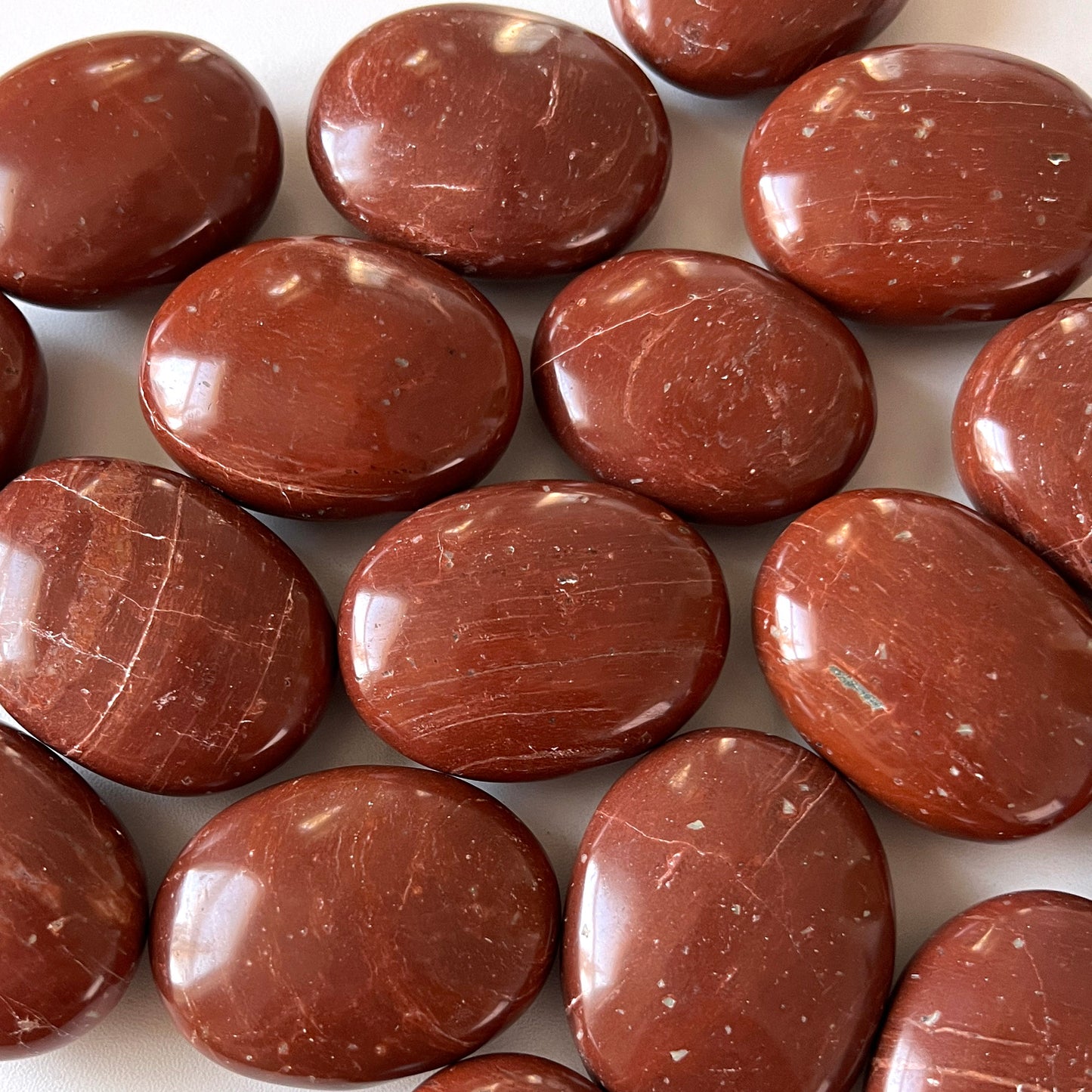 Red Jasper Palm Stone