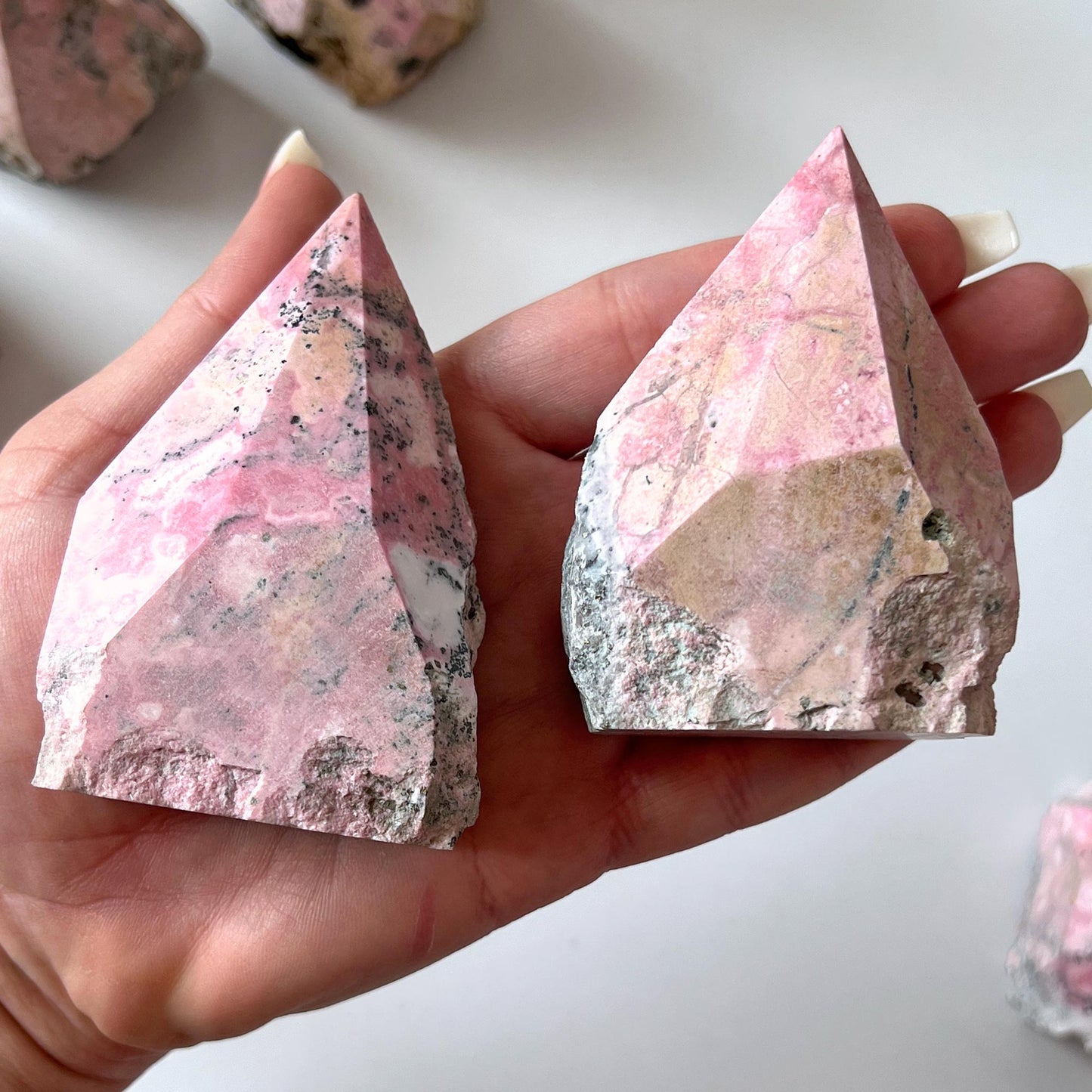 Peruvian Rhodonite Top Polished Point