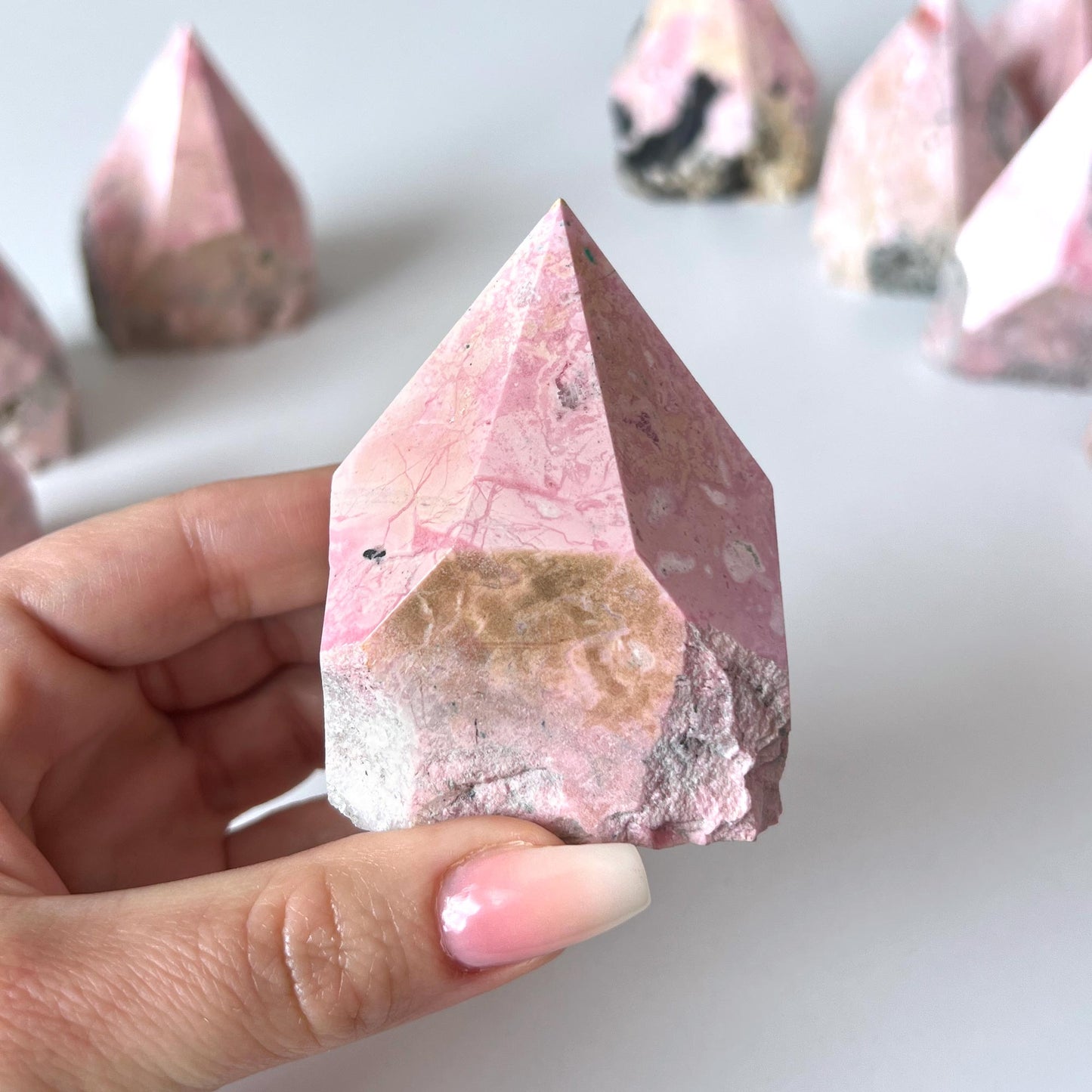 Peruvian Rhodonite Top Polished Point