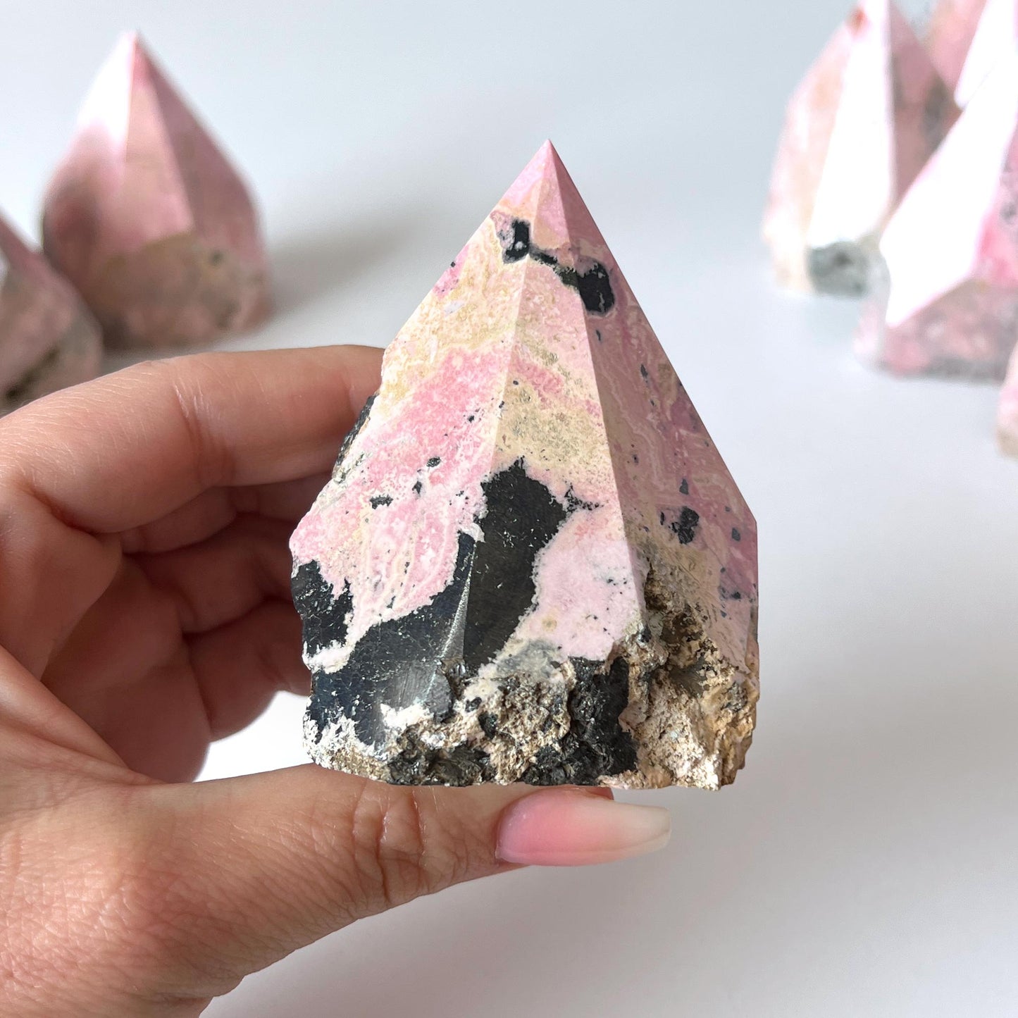 Peruvian Rhodonite Top Polished Point