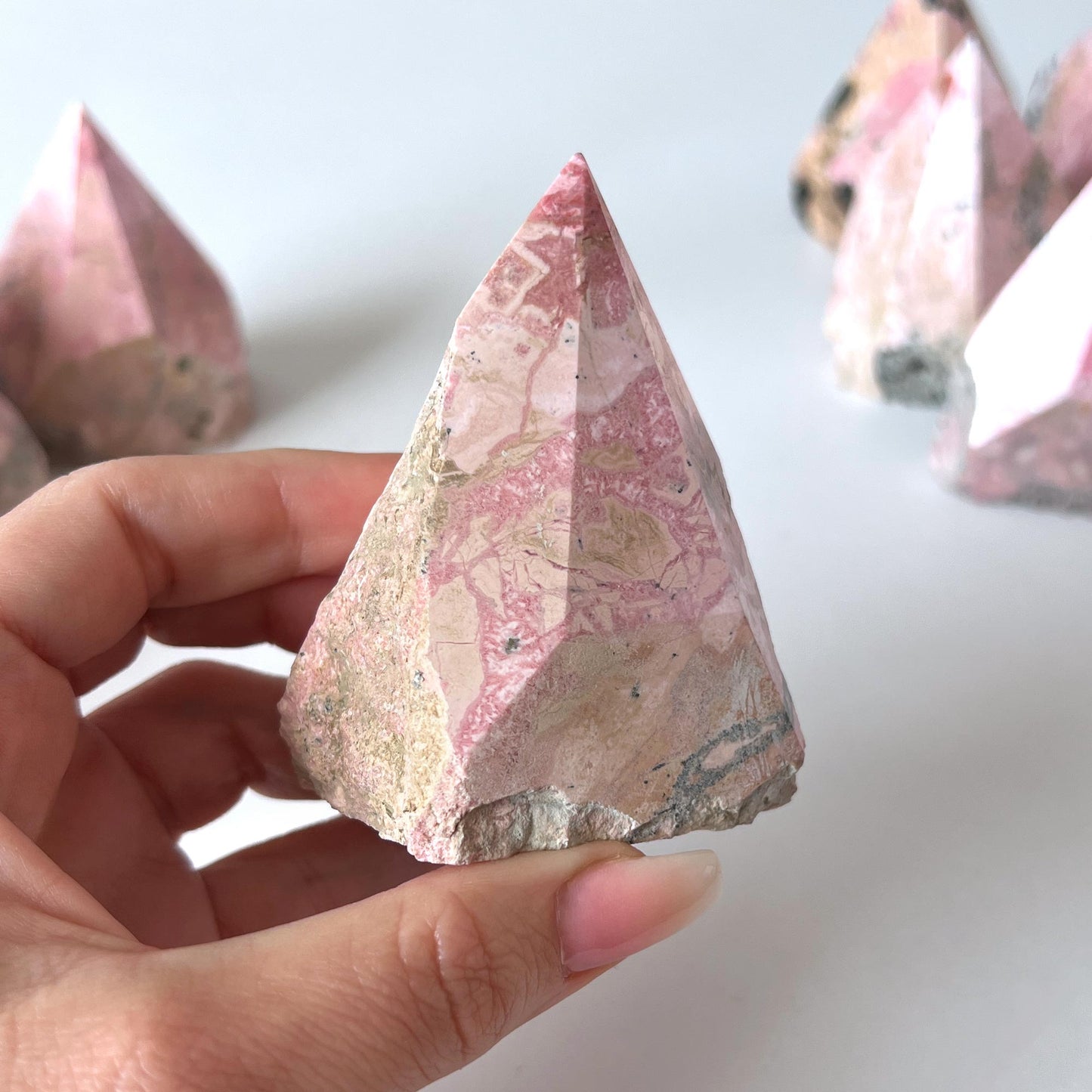 Peruvian Rhodonite Top Polished Point