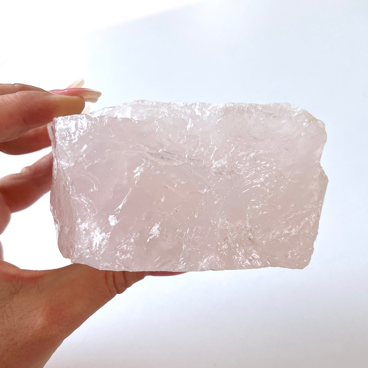 Rose Quartz Candle Holder