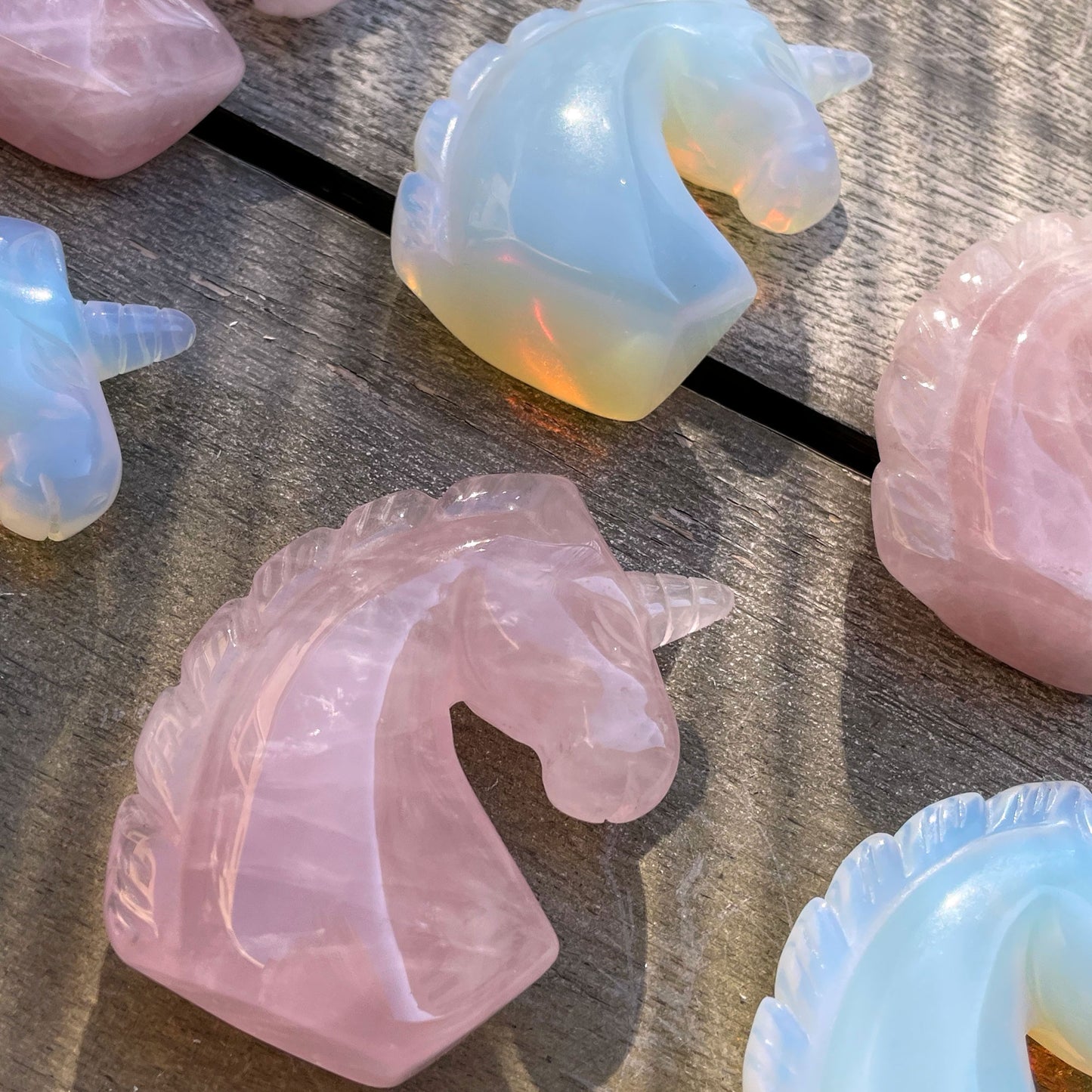 Opalite Unicorn Carving