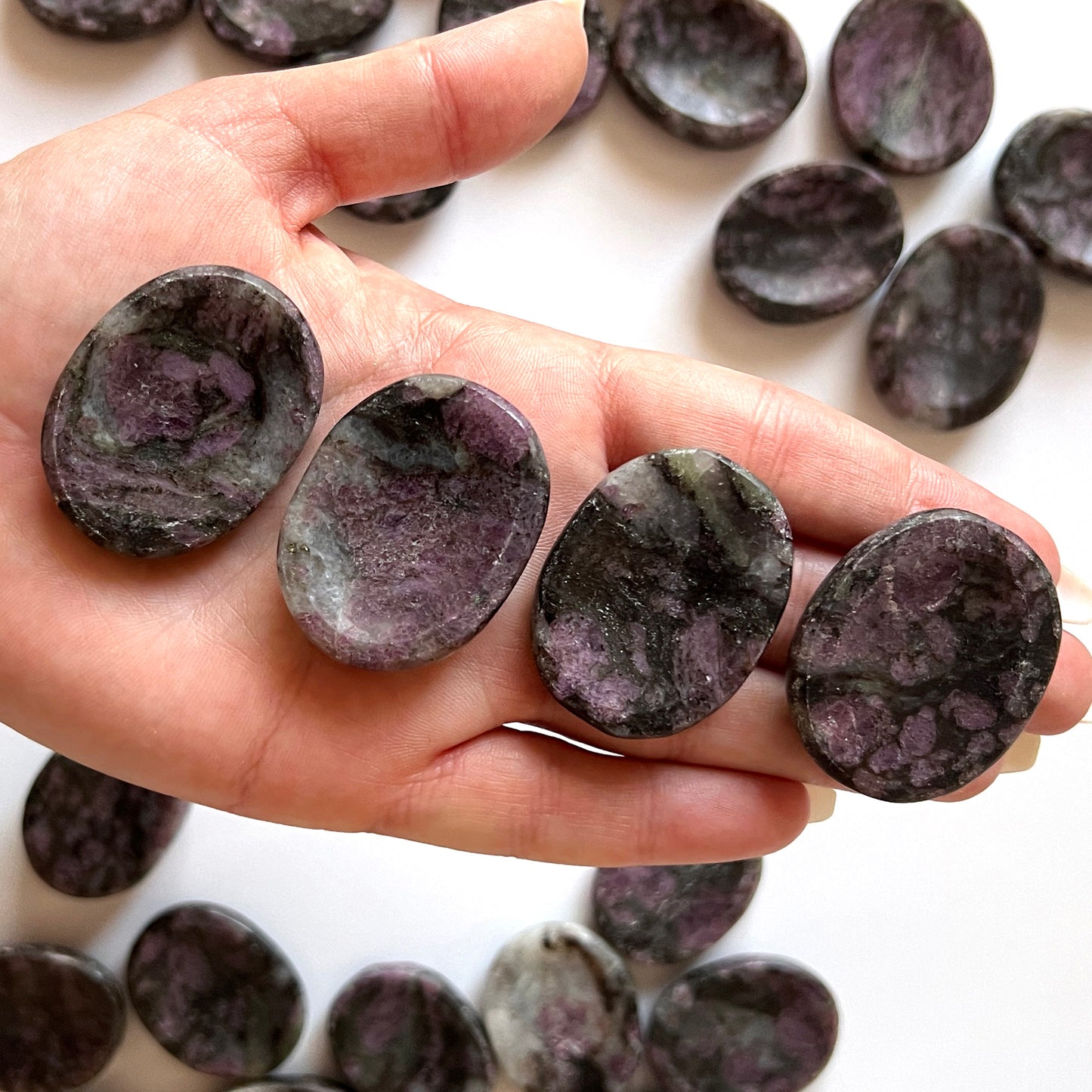 Ruby in Matrix Worry Stone