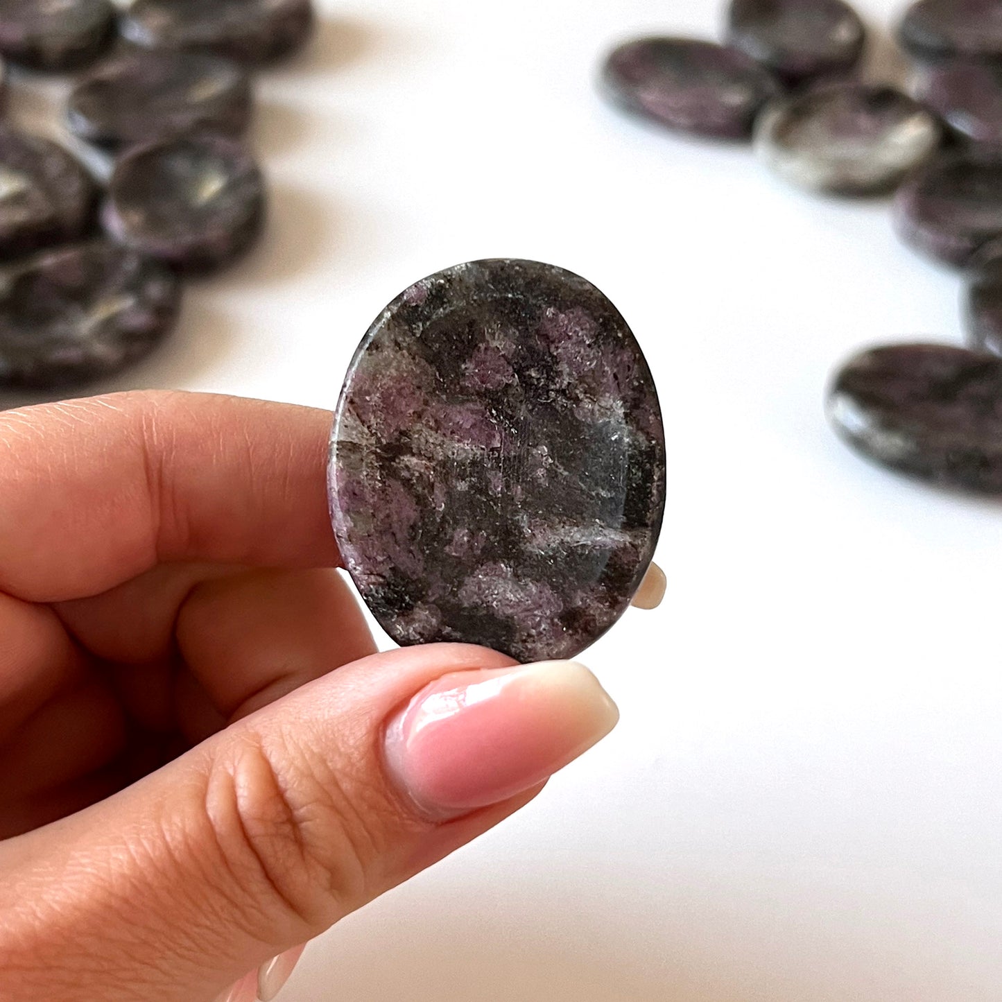 Ruby in Matrix Worry Stone